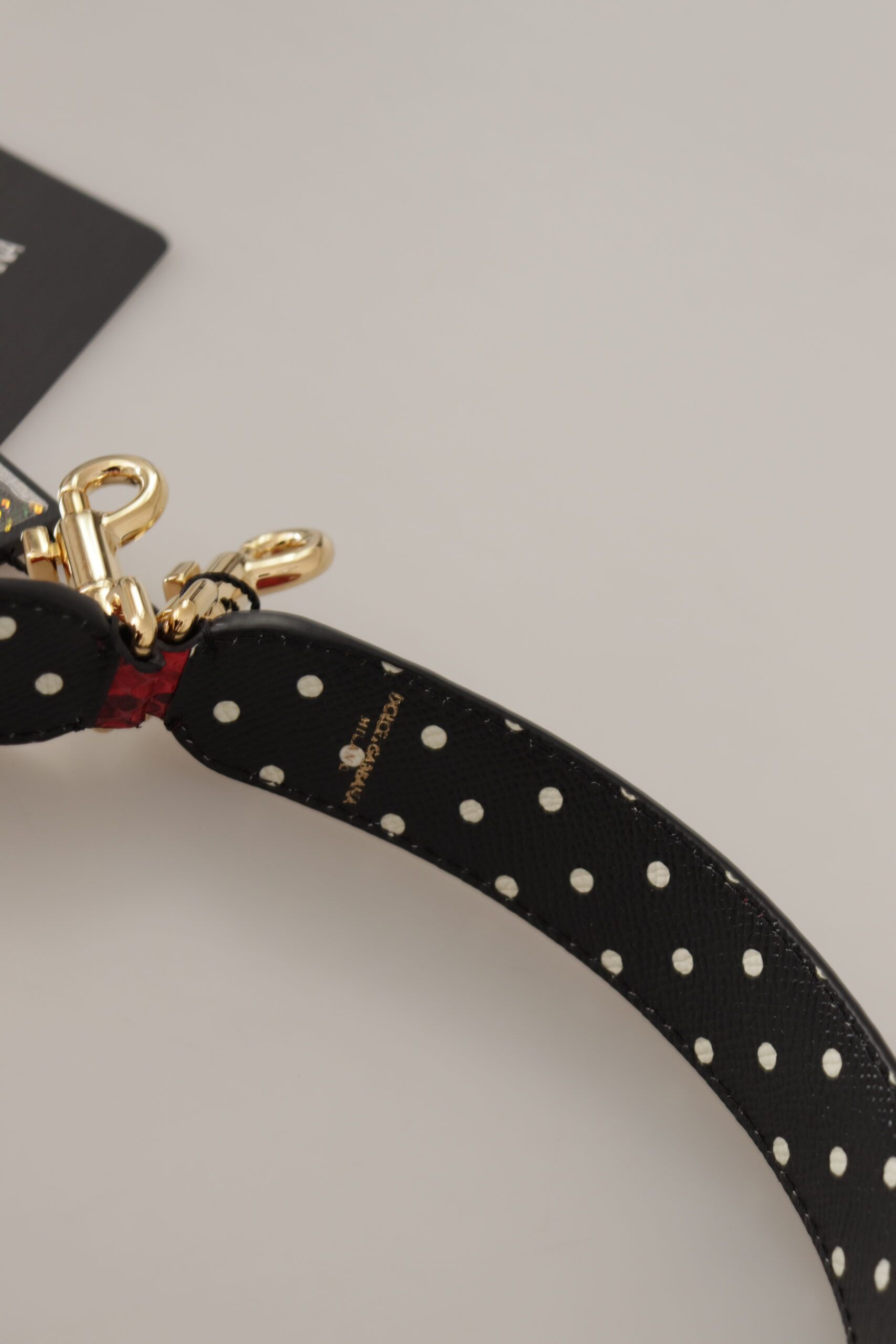 Python Leather Crystals Reversible Shoulder Women's Strap - Dolce & Gabbana - Modalova
