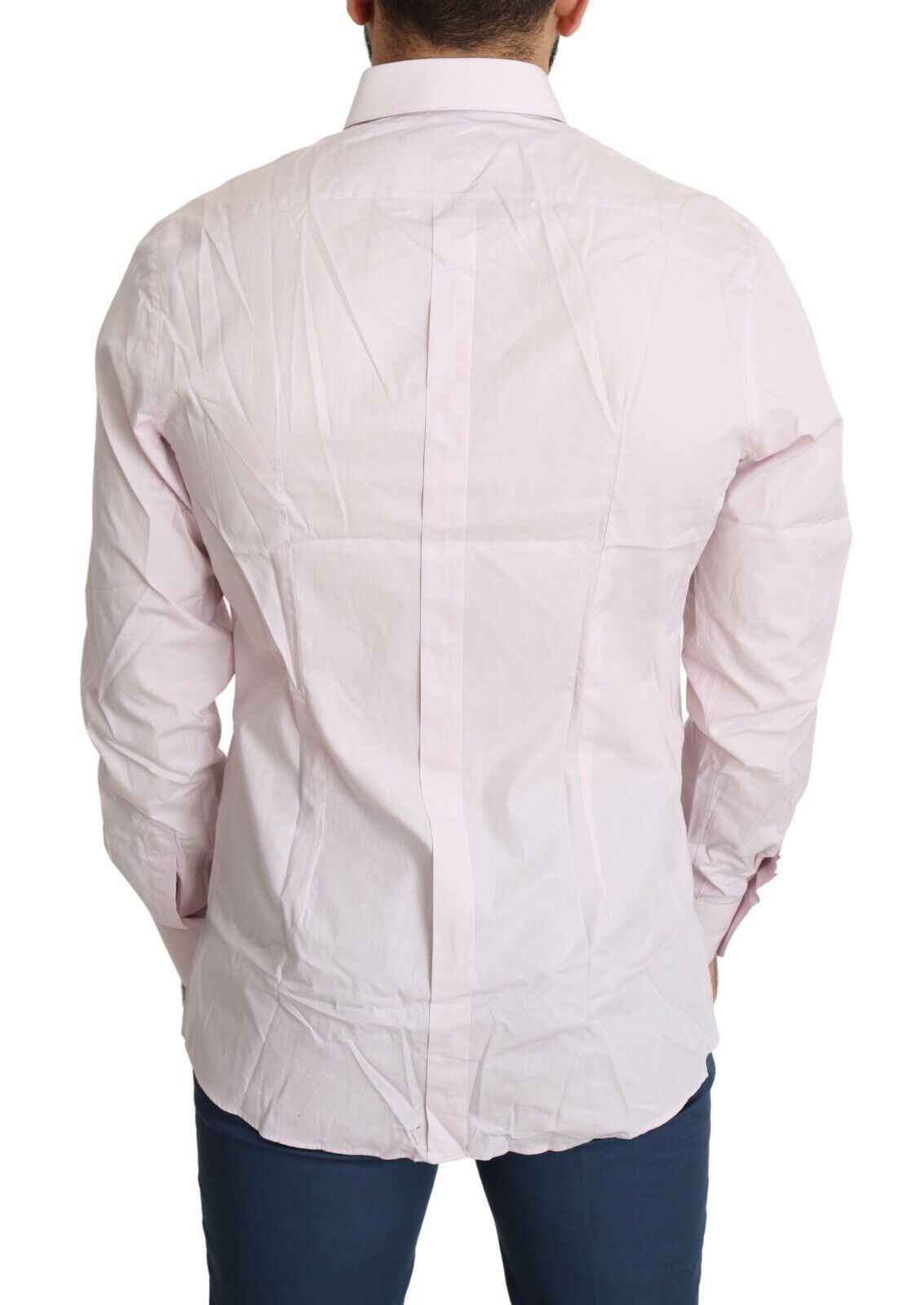 Light Cotton Formal GOLD Dress Men's Shirt (Pre-Owned) - Dolce & Gabbana - Modalova
