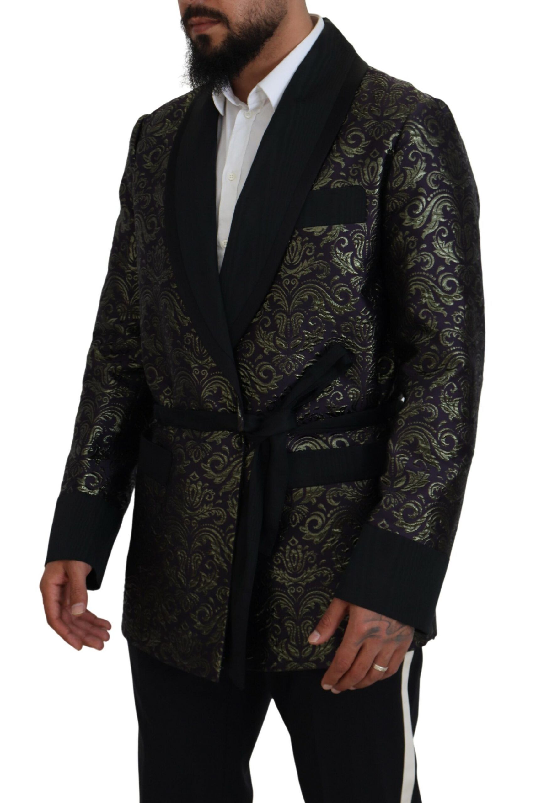Purple Baroque Jacket Blazer Men's Robe - Dolce & Gabbana - Modalova
