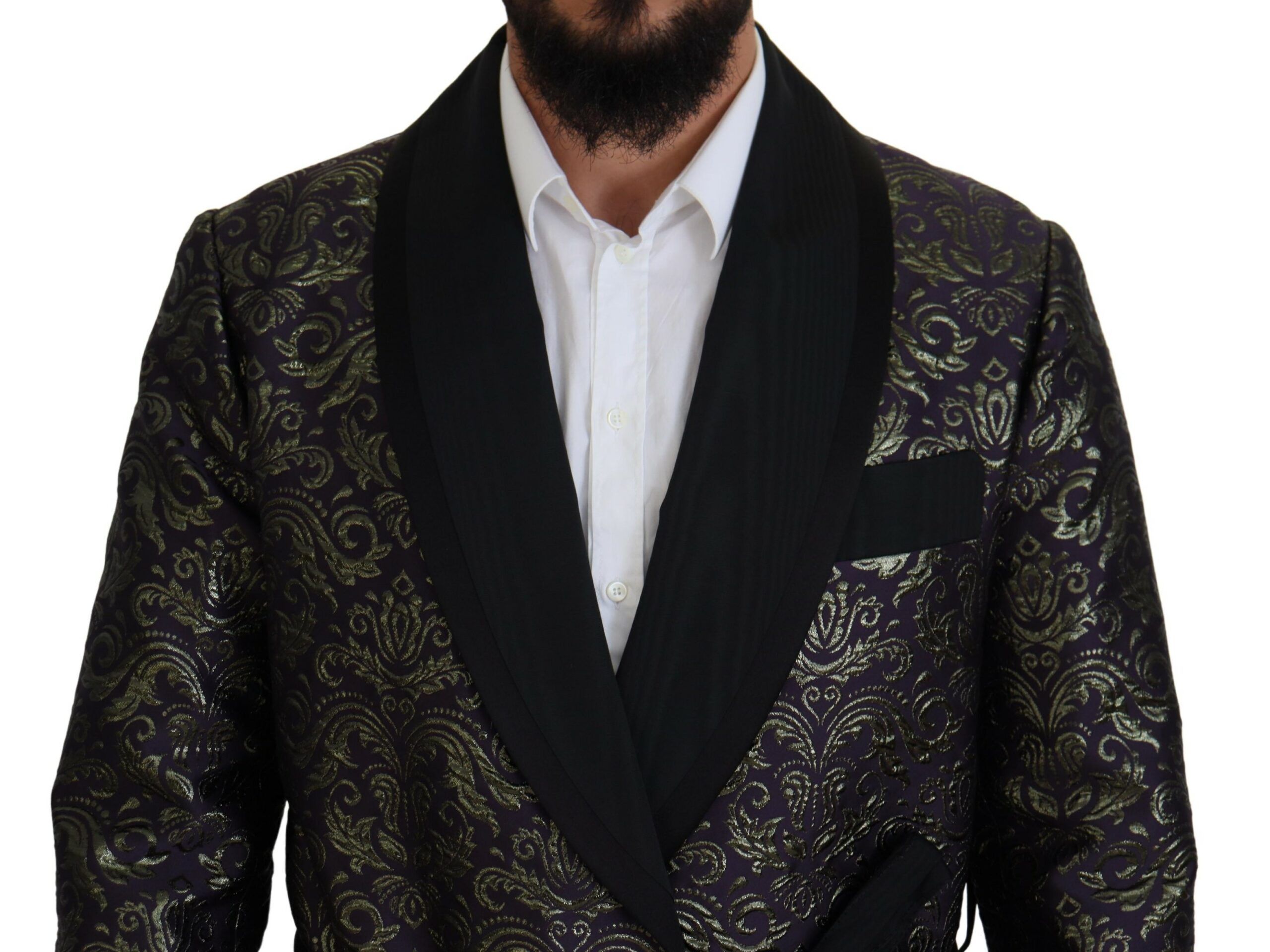 Purple Baroque Jacket Blazer Men's Robe - Dolce & Gabbana - Modalova