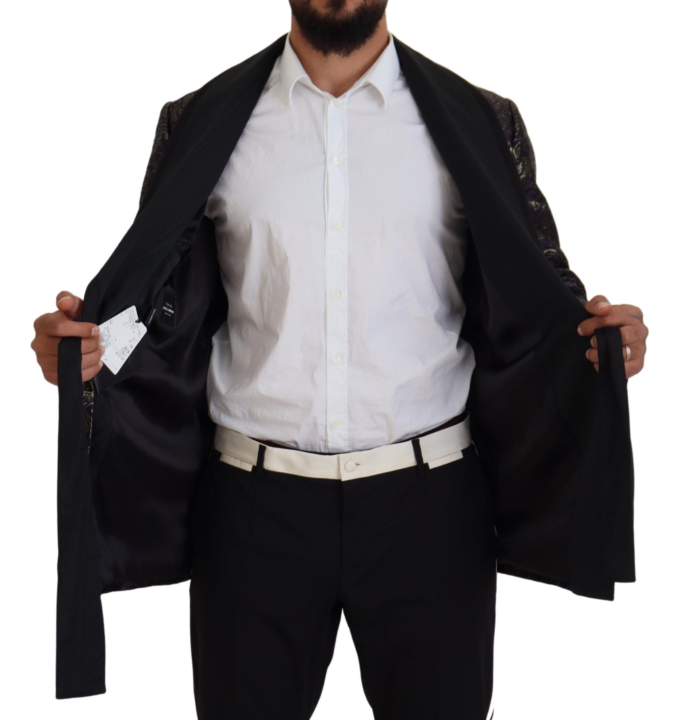 Purple Baroque Jacket Blazer Men's Robe - Dolce & Gabbana - Modalova