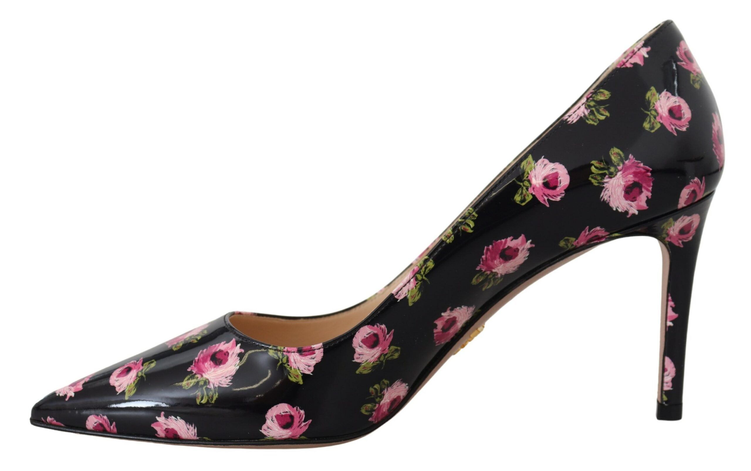 Leather Floral Heels Stilettos Women's Pumps - Prada - Modalova
