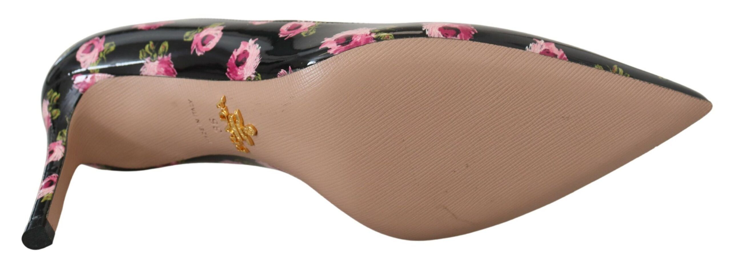 Leather Floral Heels Stilettos Women's Pumps - Prada - Modalova