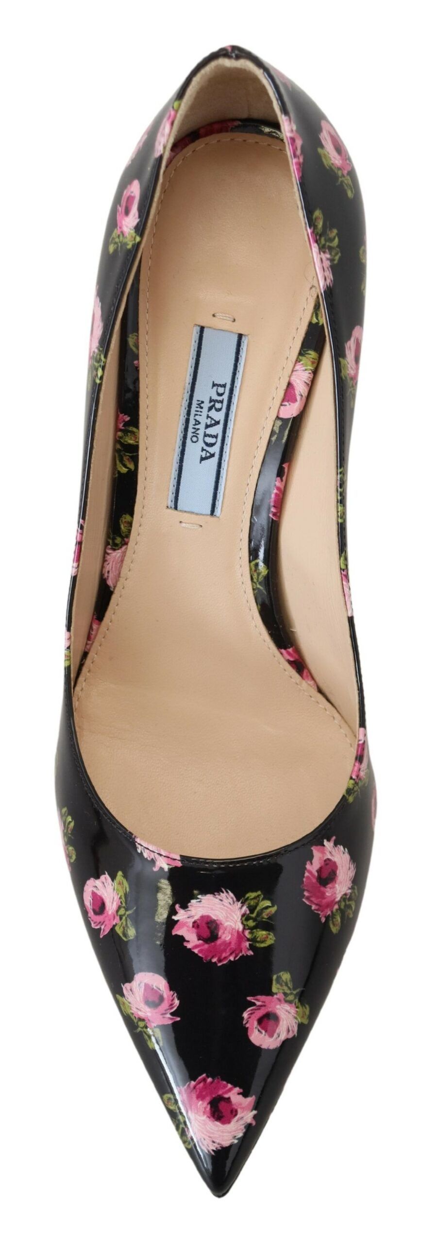 Leather Floral Heels Stilettos Women's Pumps - Prada - Modalova