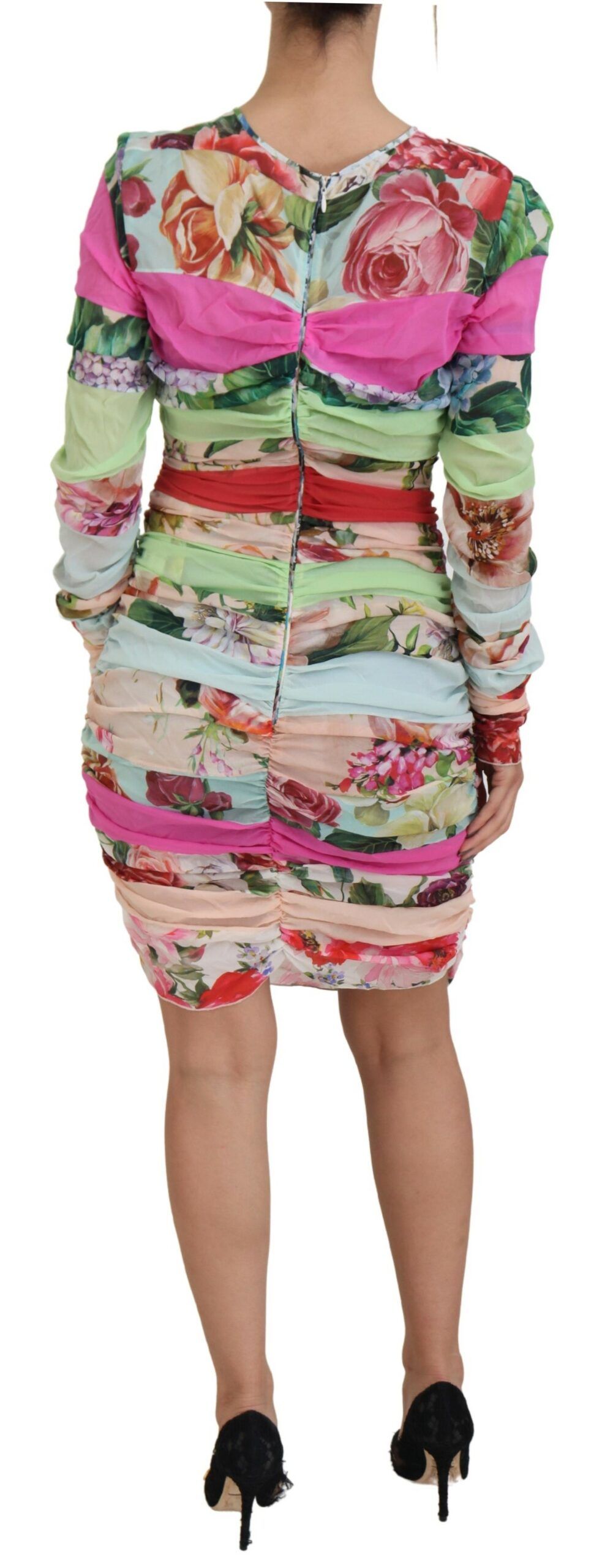 Silk Floral Bodycon Sheath Women's Dress - Dolce & Gabbana - Modalova