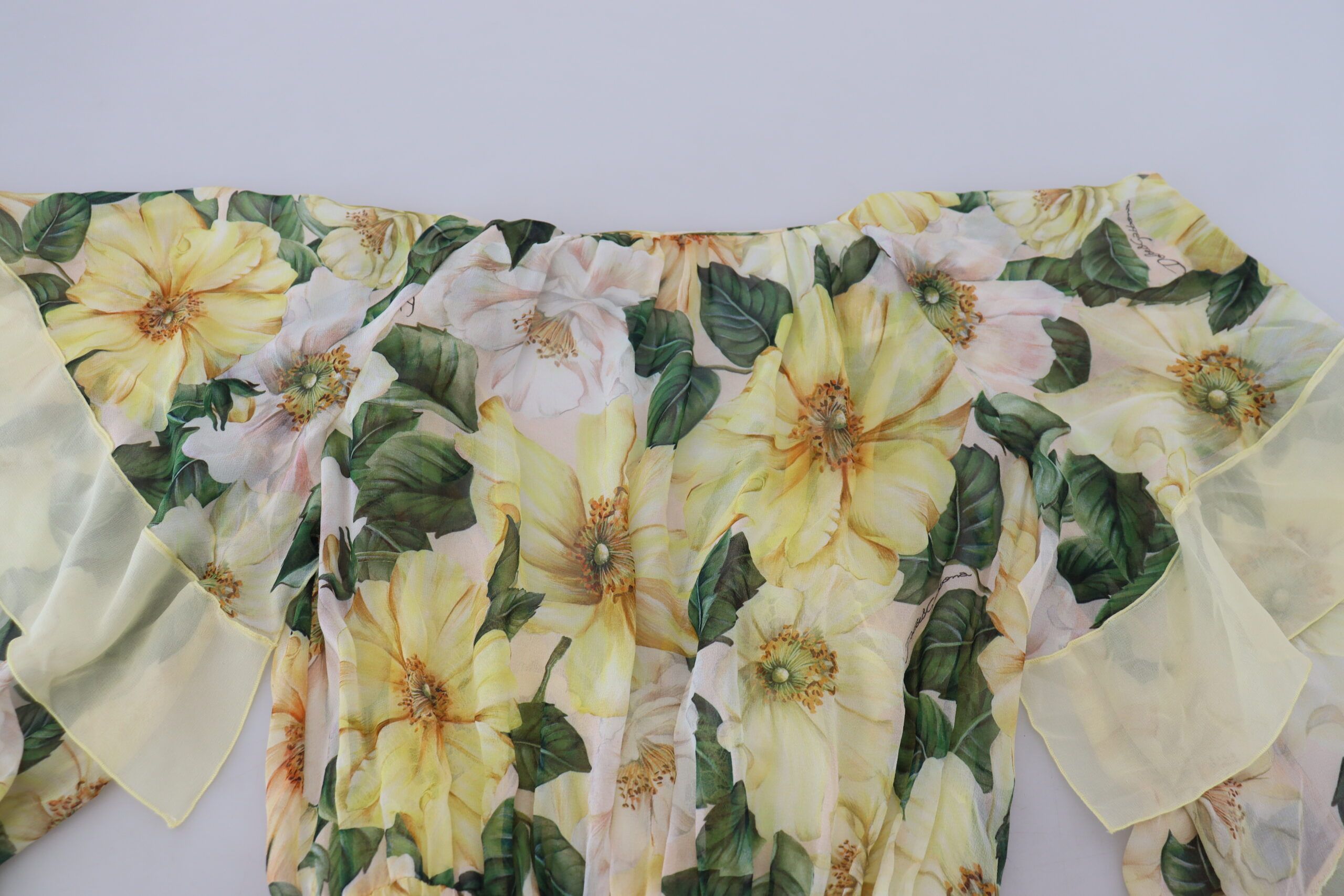 Silk Floral Print Long Maxi Women's Dress - Dolce & Gabbana - Modalova