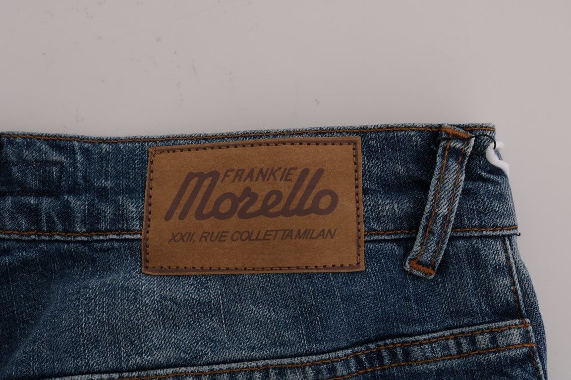 Wash Torn Dunfermile Slim Fit Men's Jeans - Frankie Morello - Modalova