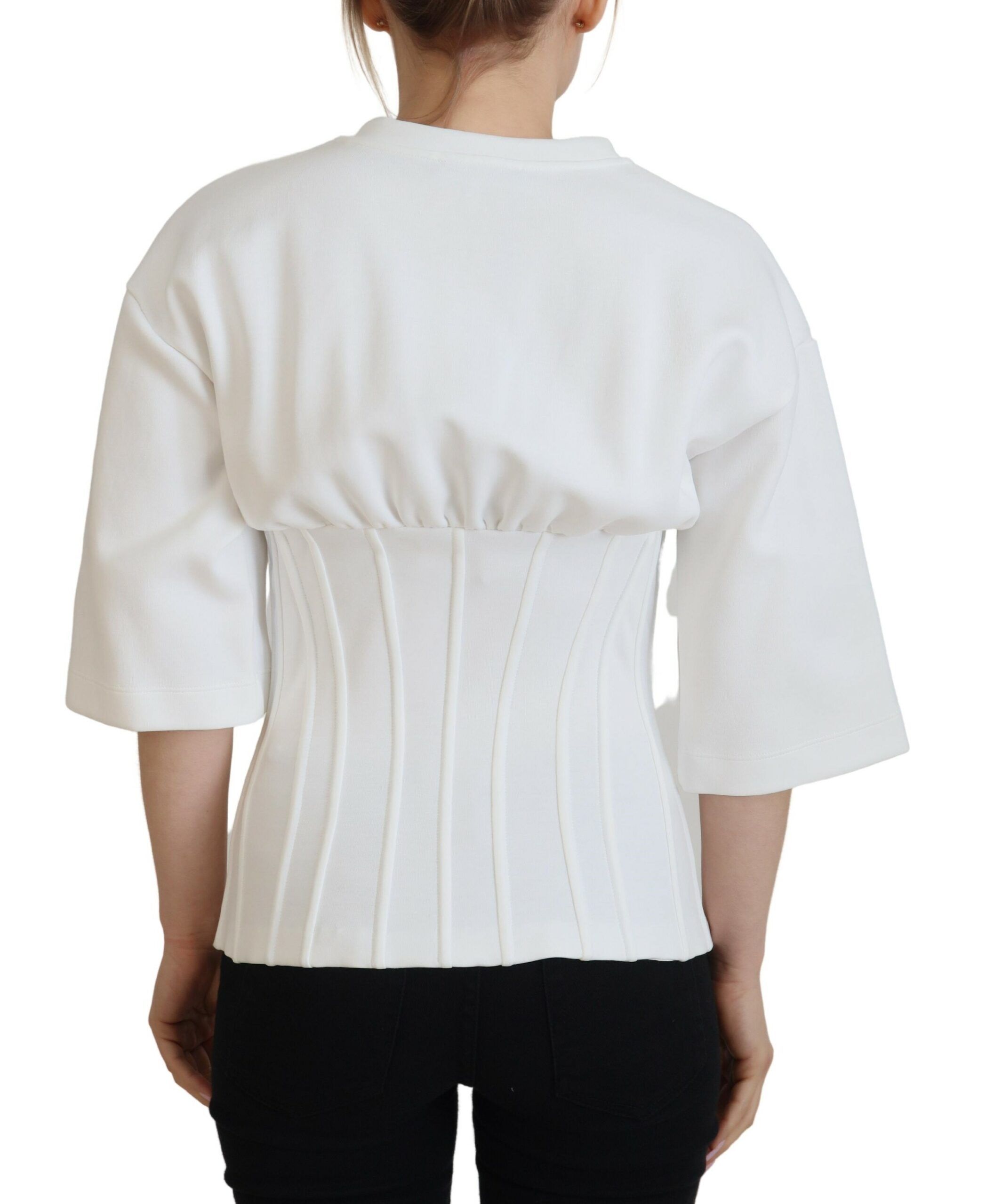 Corset Stretch Cotton Top Women's T-shirt (Pre-Owned) - Dolce & Gabbana - Modalova