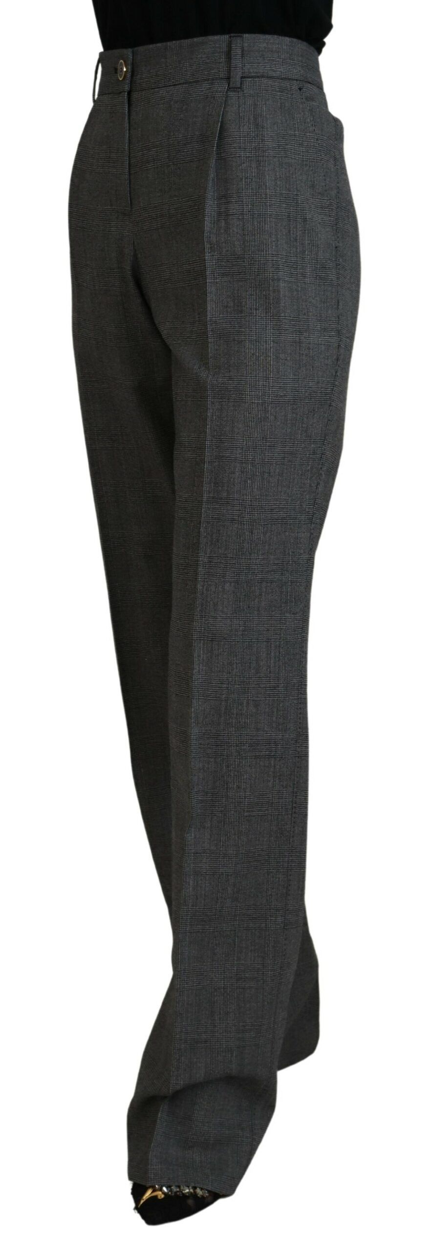High Waist Women Wool Women's Pants - Dolce & Gabbana - Modalova