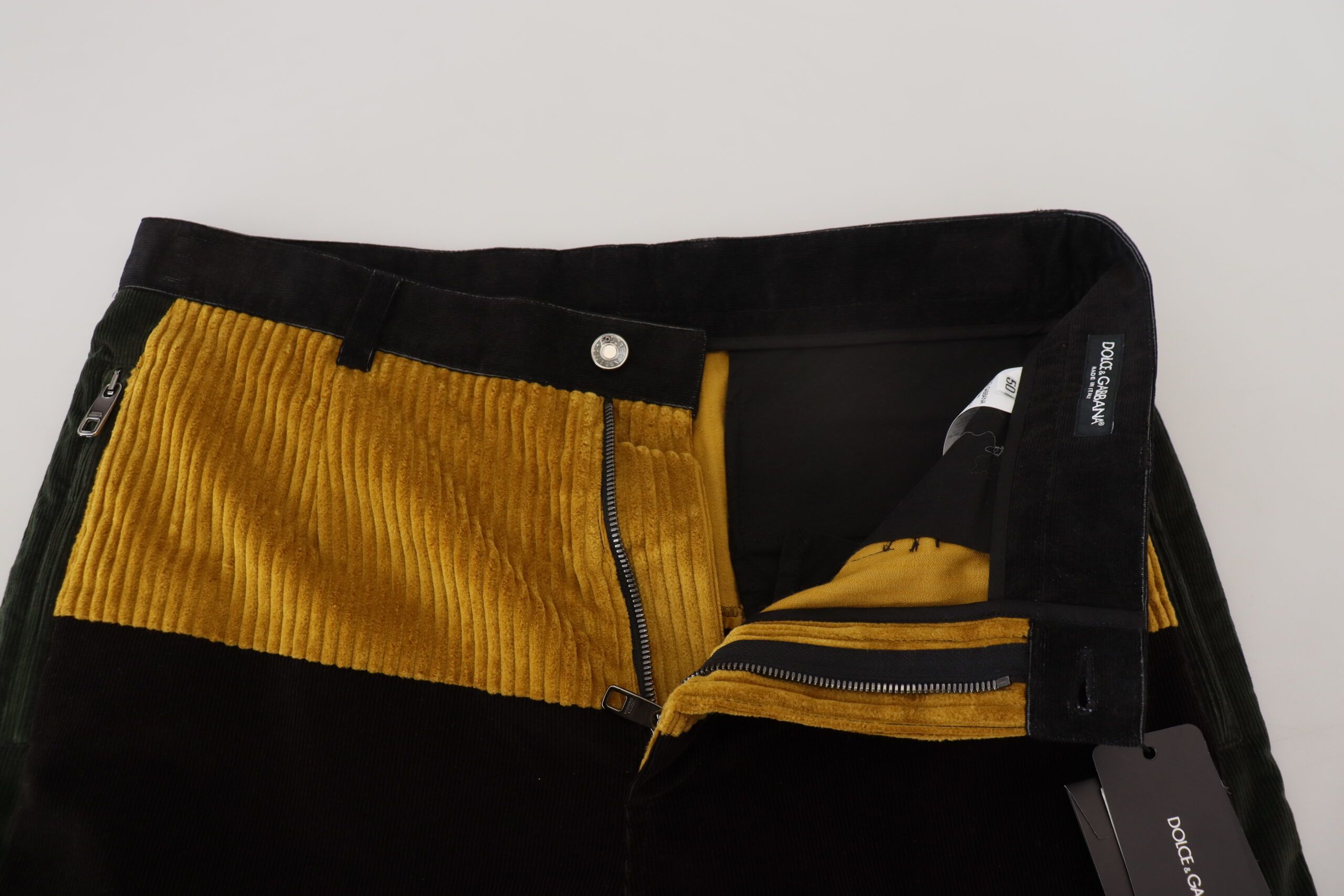 Yellow Cotton Men Men's Pants - Dolce & Gabbana - Modalova