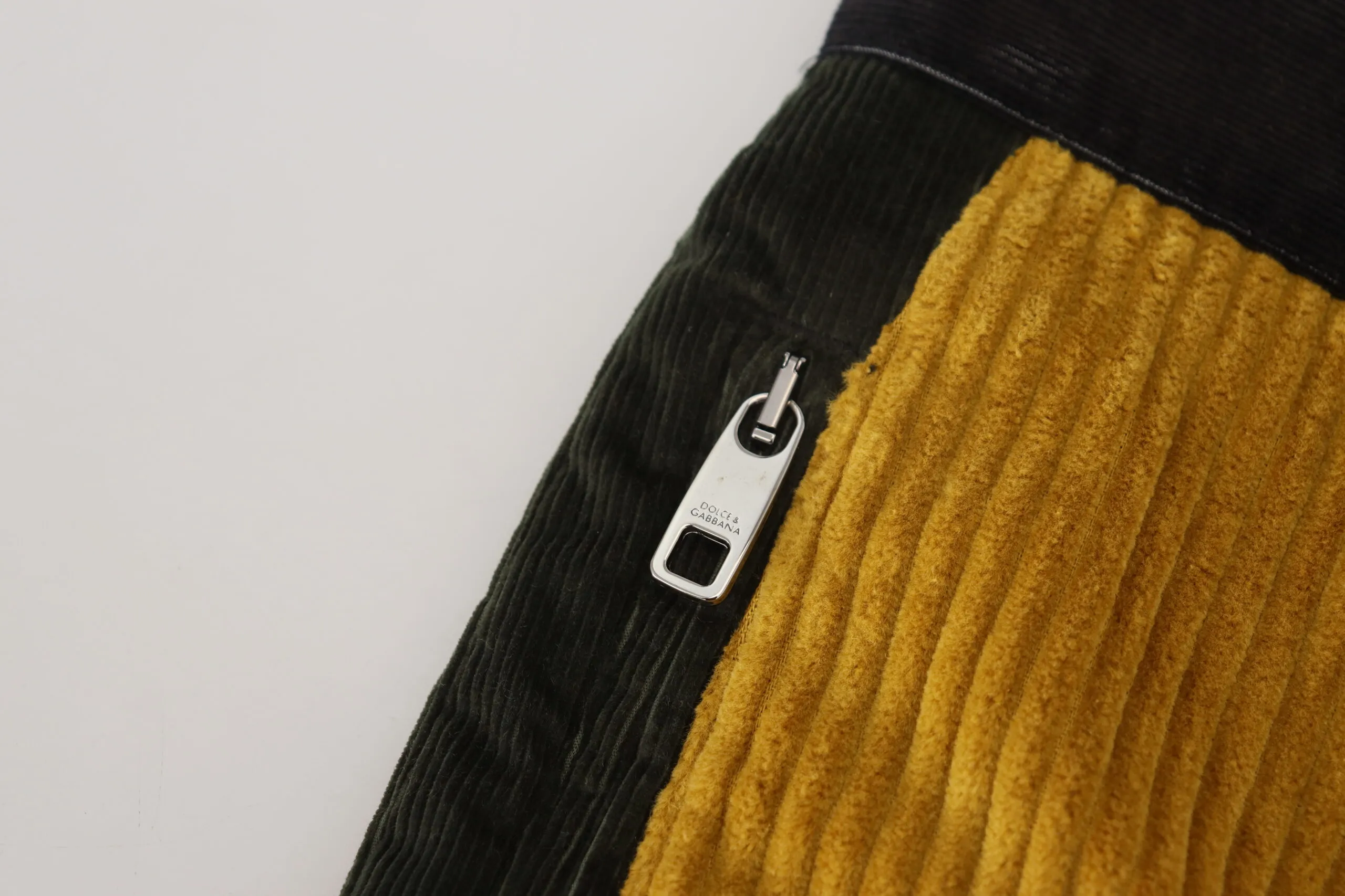 Yellow Cotton Men Men's Pants - Dolce & Gabbana - Modalova