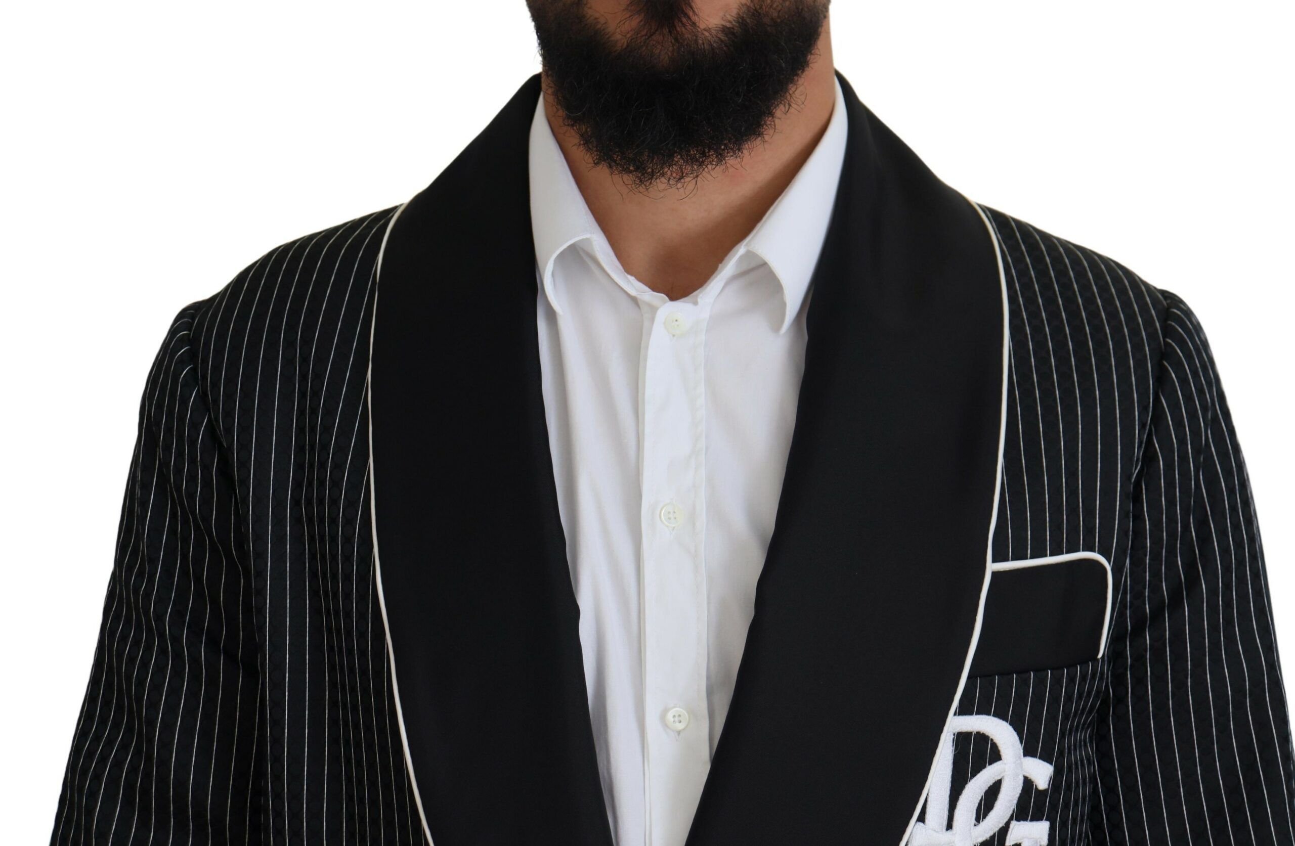 Robe Striped DG Patch Jacket Men Men's Blazer - Dolce & Gabbana - Modalova