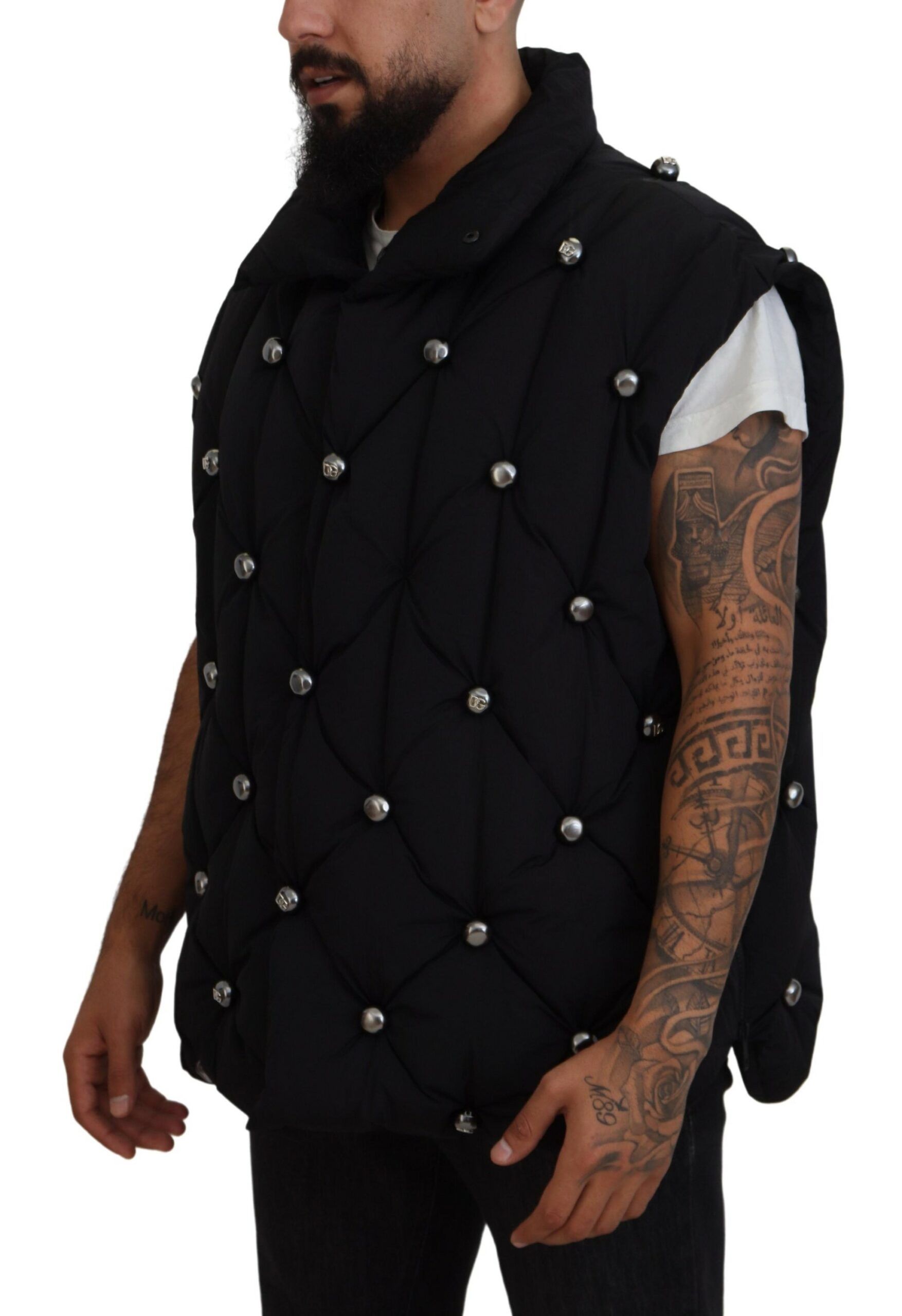 Sleeveless DG Metal Embellishment Men's Jacket - Dolce & Gabbana - Modalova