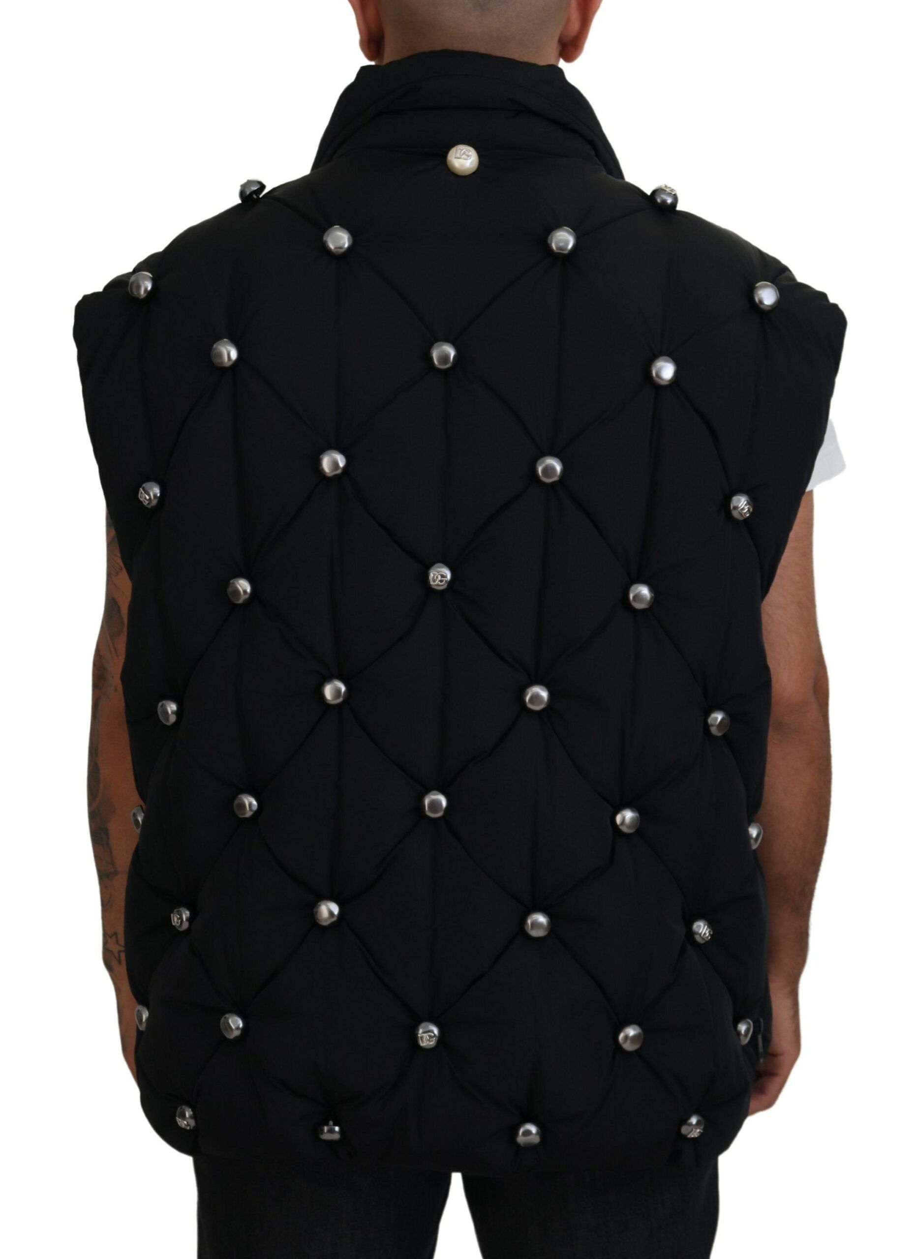 Sleeveless DG Metal Embellishment Men's Jacket - Dolce & Gabbana - Modalova