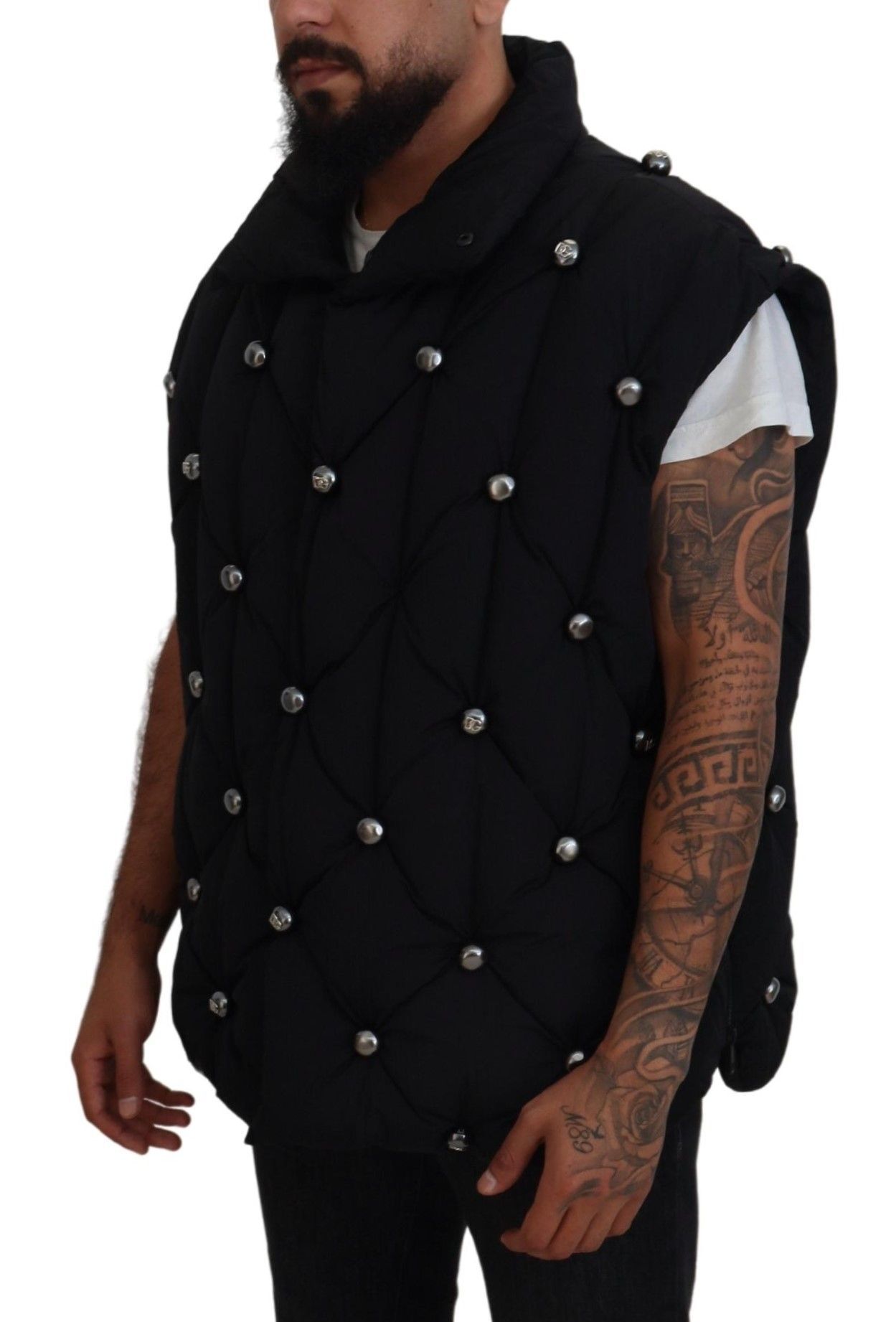 Sleeveless DG Metal Embellishment Men's Jacket - Dolce & Gabbana - Modalova