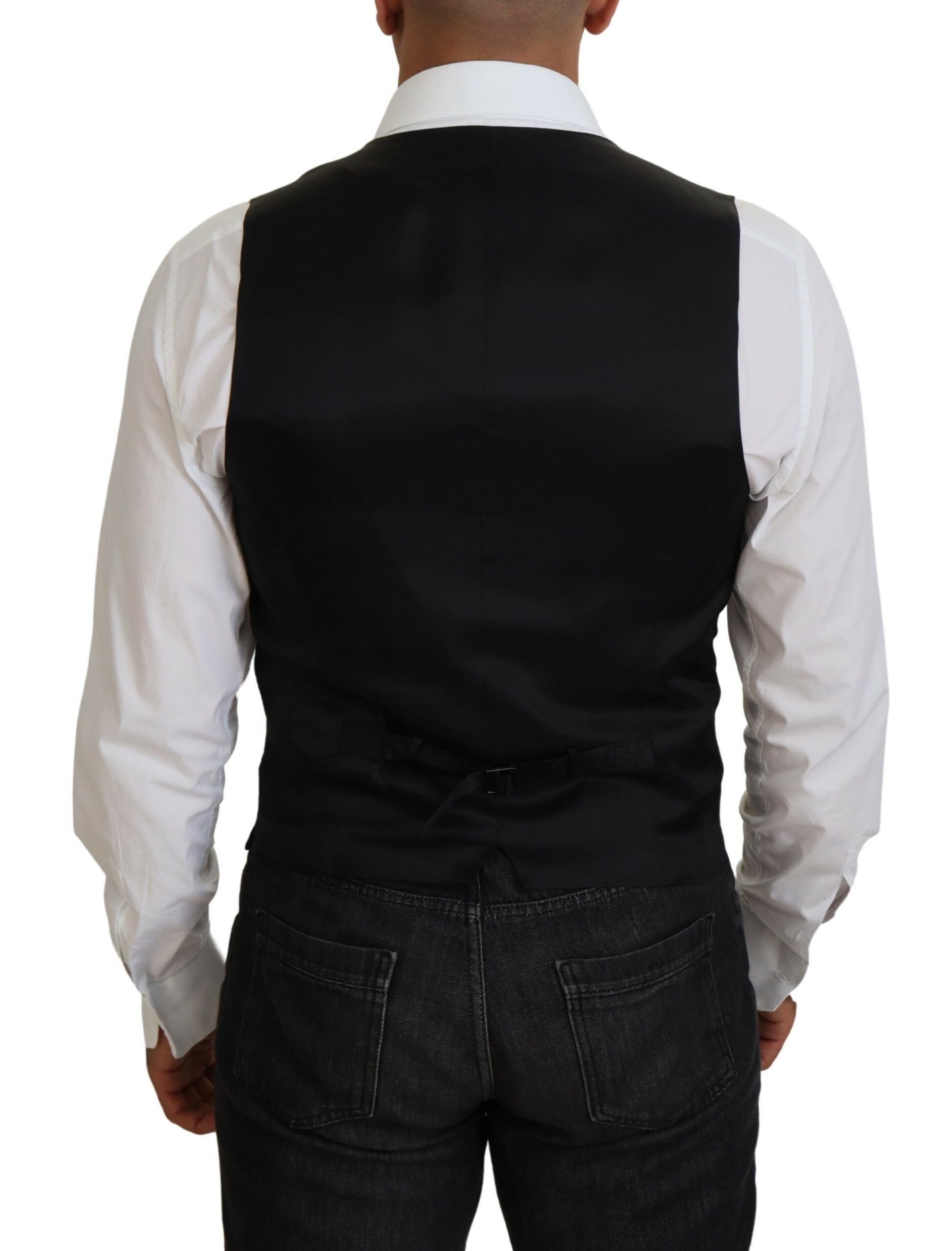 Virgin Wool Waistcoat Formal Men's Vest - Dolce & Gabbana - Modalova