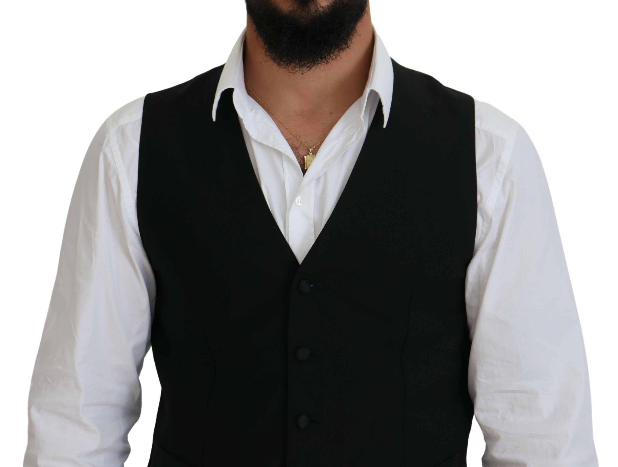 Virgin Wool Waistcoat Formal Men's Vest - Dolce & Gabbana - Modalova