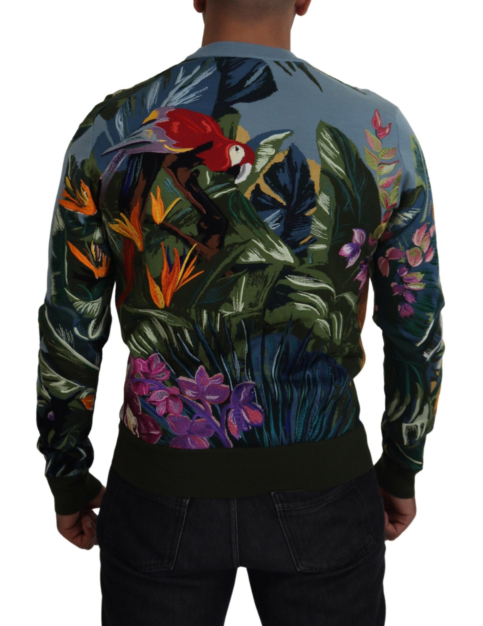 Jungle Wool Pullover Logo Men's Sweater - Dolce & Gabbana - Modalova