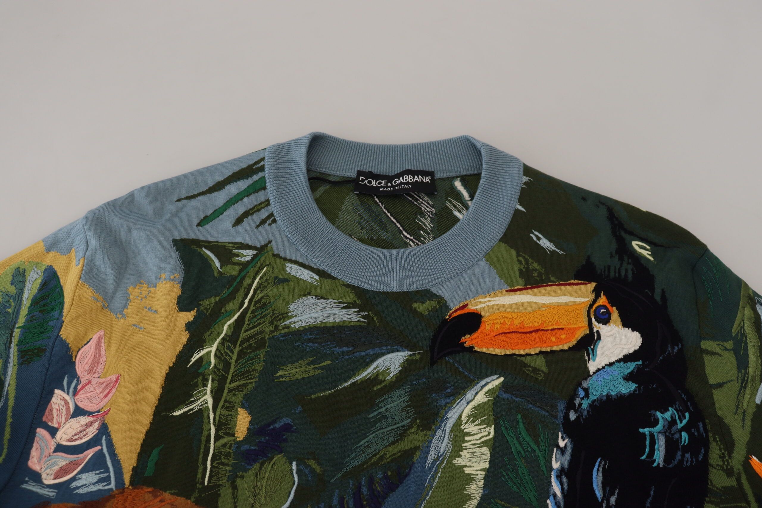 Jungle Wool Pullover Logo Men's Sweater - Dolce & Gabbana - Modalova