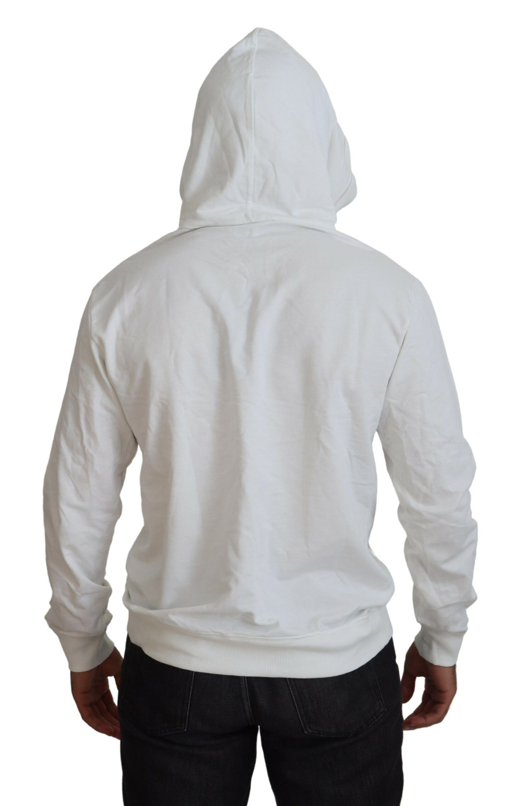 Cotton Hooded Sweatshirt Logo Men's Sweater - Dolce & Gabbana - Modalova