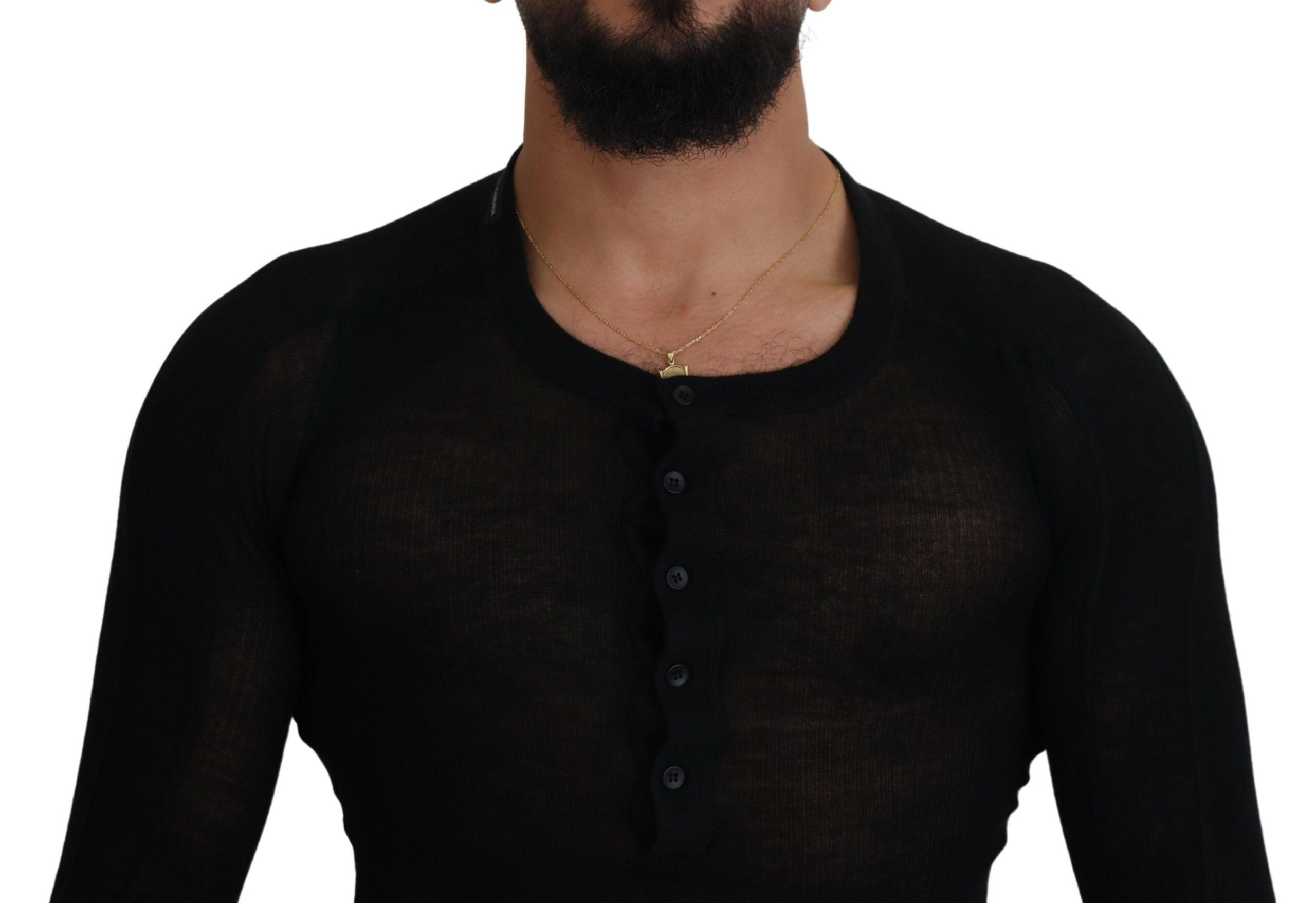 Cashmere Button Pullover Men's Sweater - Dolce & Gabbana - Modalova