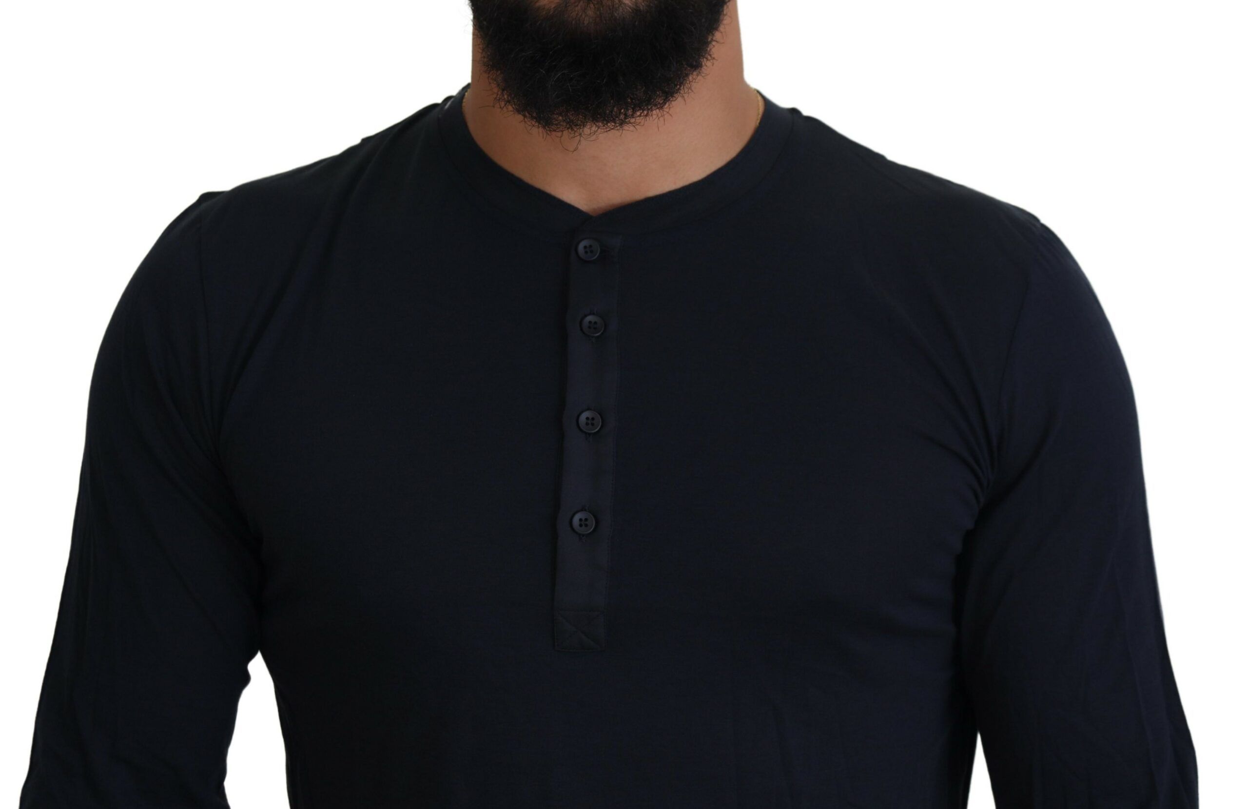 Cotton Button Crewneck Pullover Men's Sweater - Dolce & Gabbana - Modalova