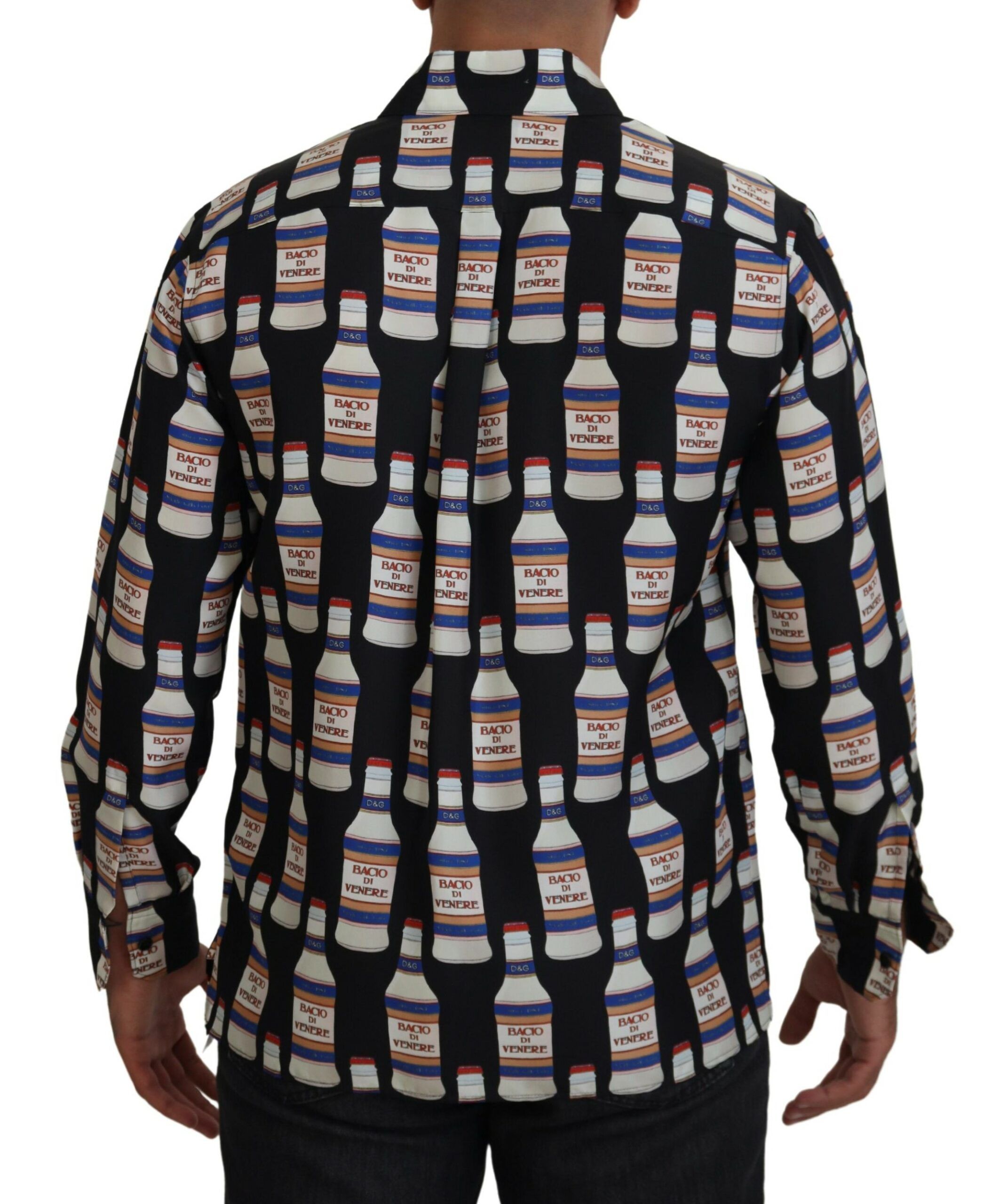 Silk Printed Collared Men Casual Men's Shirt - Dolce & Gabbana - Modalova