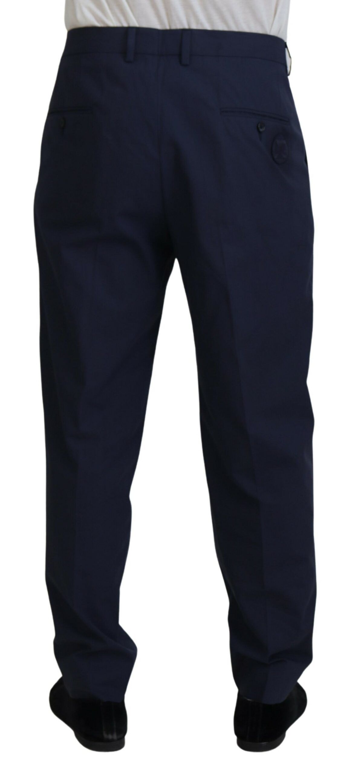 Dark Cotton Chino Formal Men's Pants - Dolce & Gabbana - Modalova