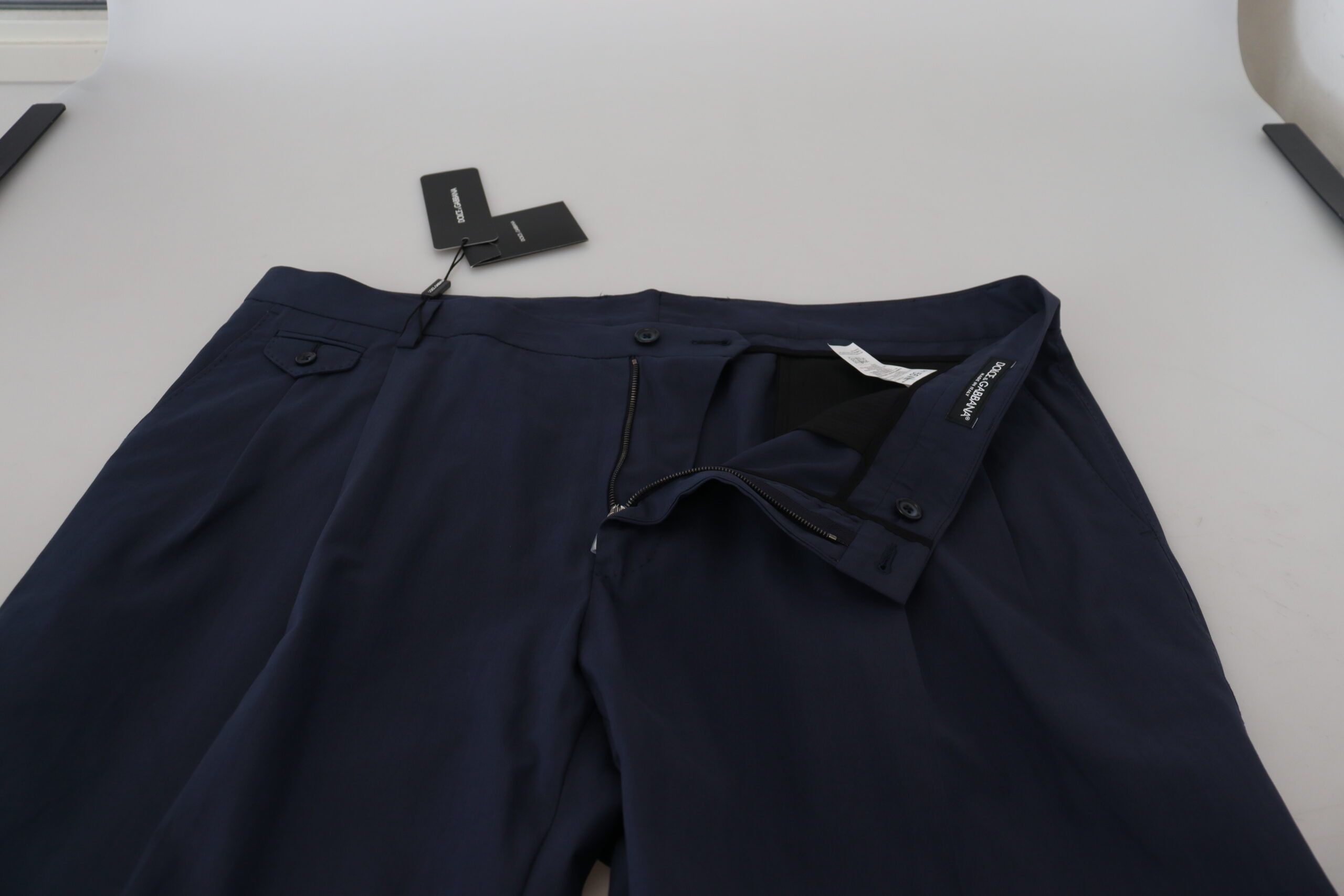 Dark Cotton Chino Formal Men's Pants - Dolce & Gabbana - Modalova