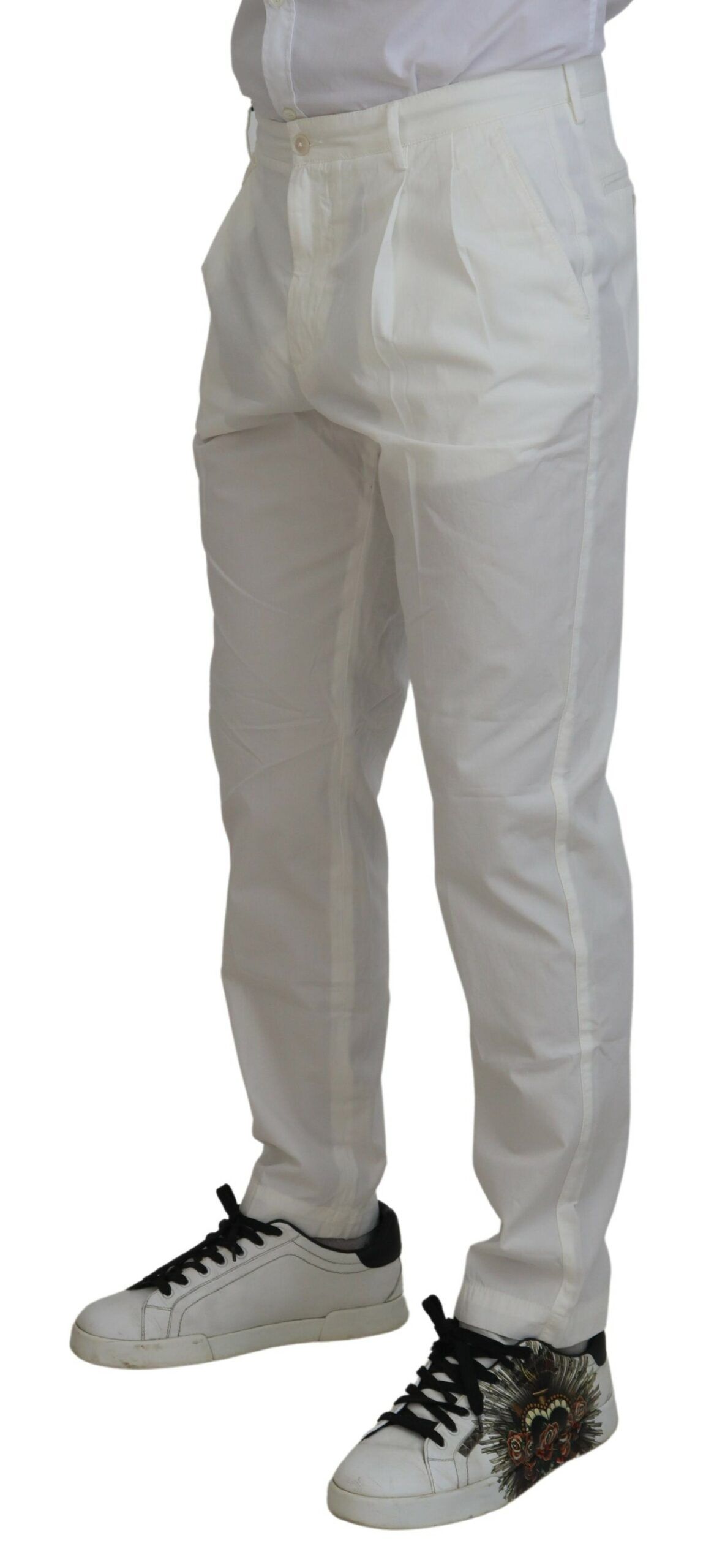 Cotton Skinny Chino Men's Pants - Dolce & Gabbana - Modalova