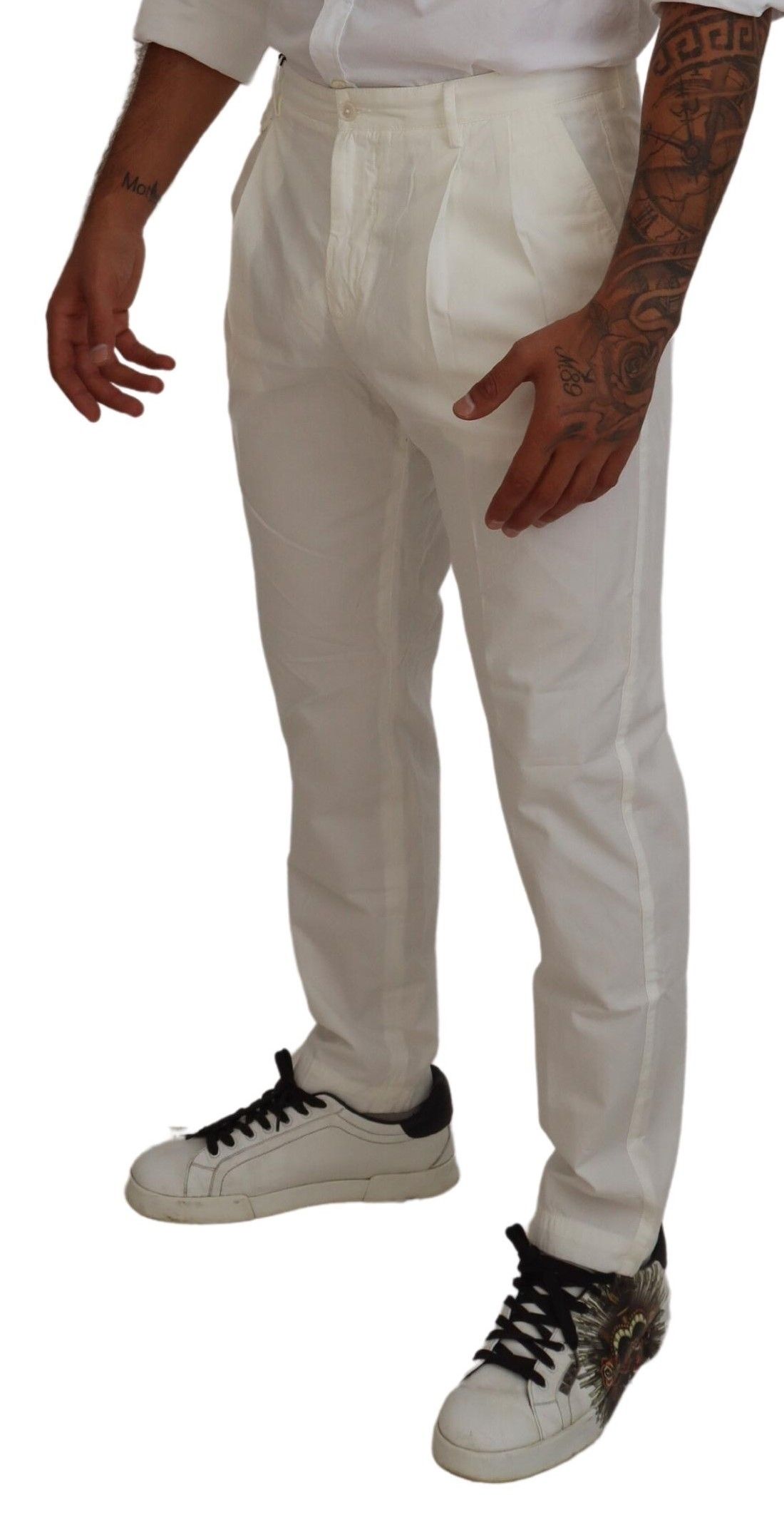 Cotton Skinny Chino Men's Pants - Dolce & Gabbana - Modalova