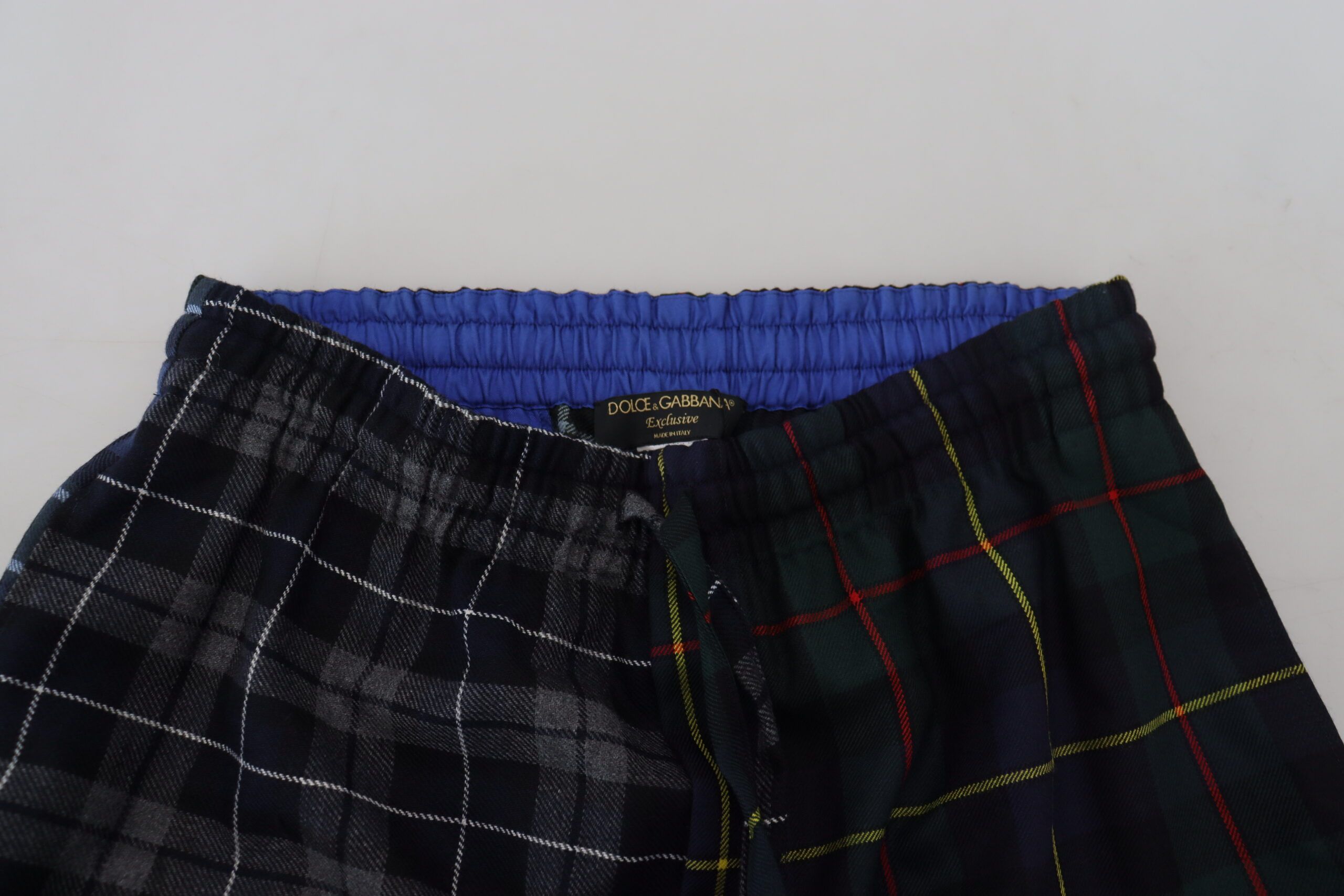 Checkered Wool Men Jogger Men's Pants - Dolce & Gabbana - Modalova