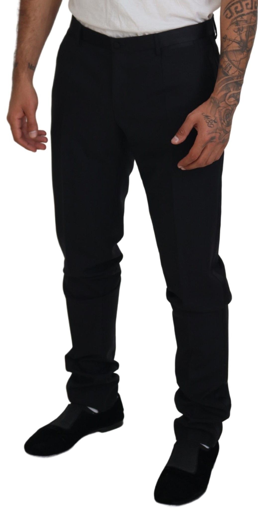 Wool Chino Dress Formal Men's Pants - Dolce & Gabbana - Modalova