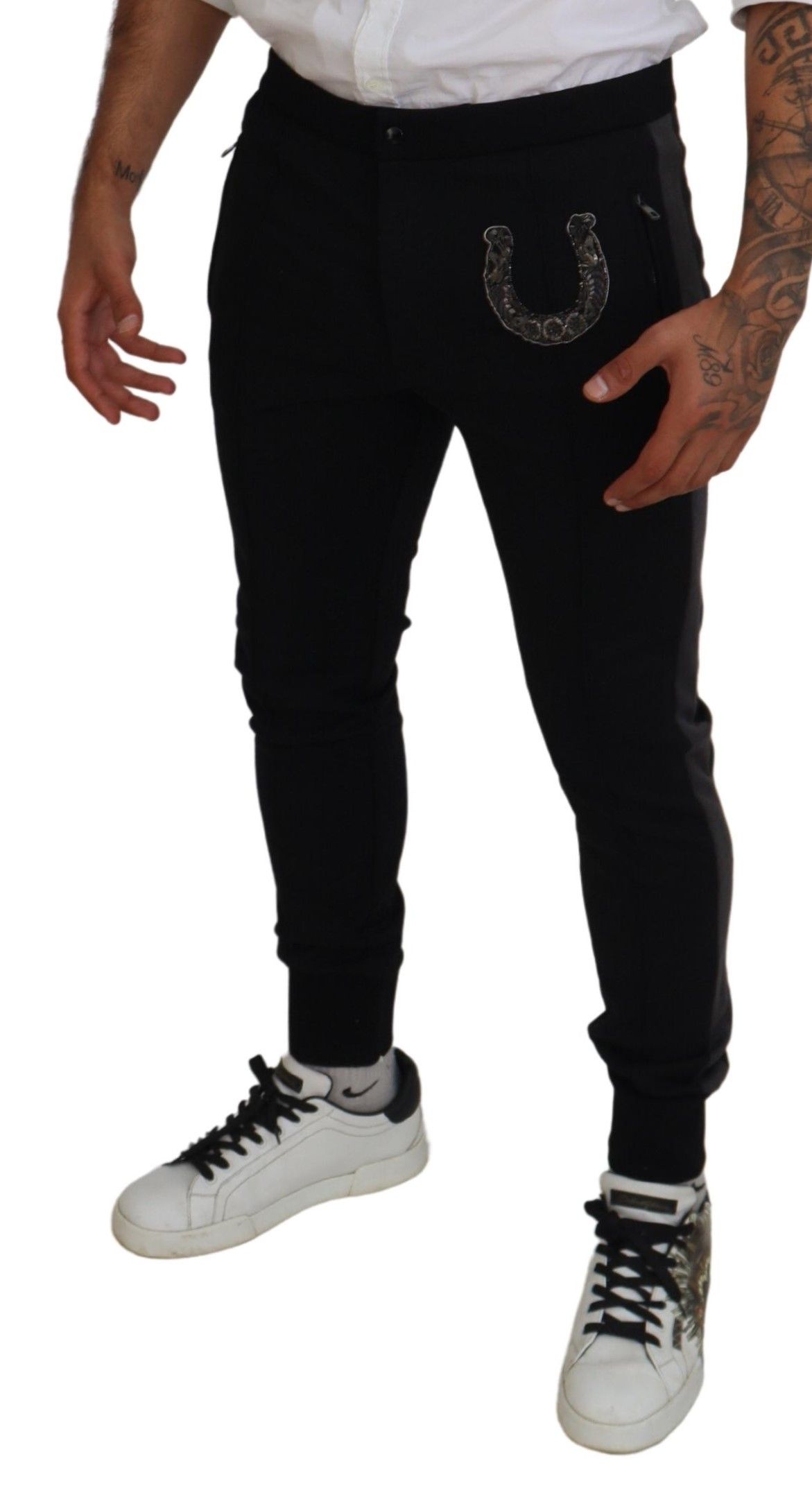 Wool Horseshoe Jogger Men's Pants - Dolce & Gabbana - Modalova