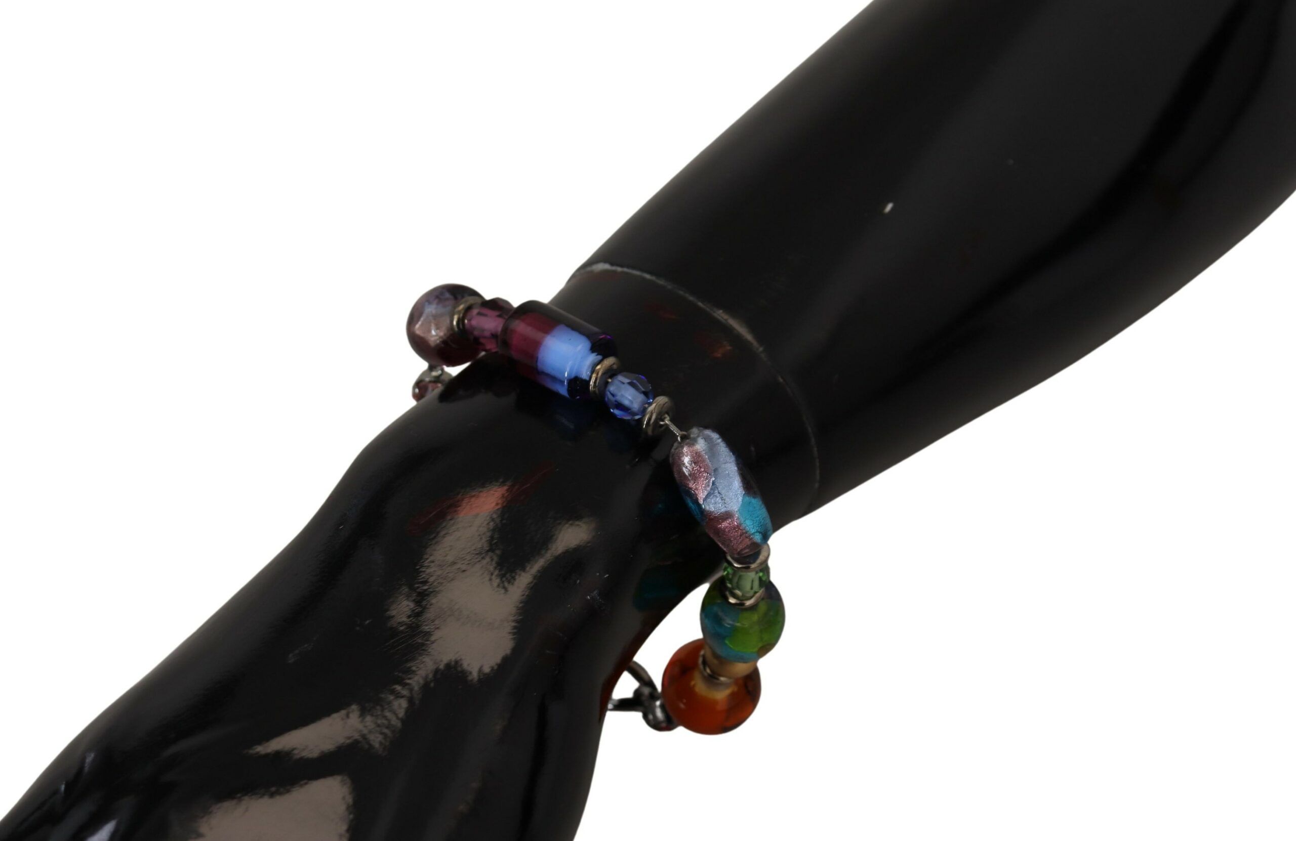 Multicolor Chain Brass Beaded Lobster Clasp Women's Bracelet - Dolce & Gabbana - Modalova