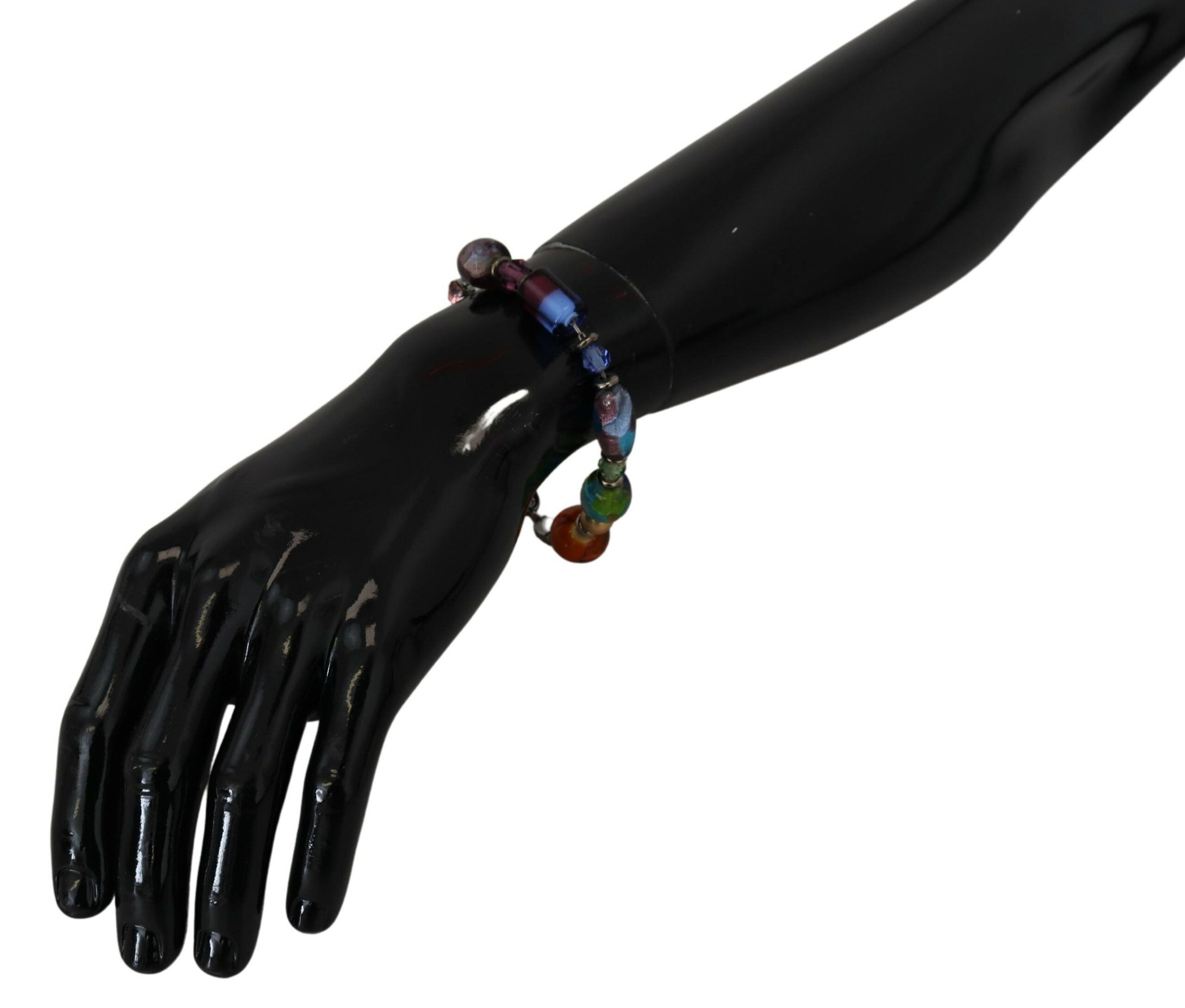 Multicolor Chain Brass Beaded Lobster Clasp Women's Bracelet - Dolce & Gabbana - Modalova