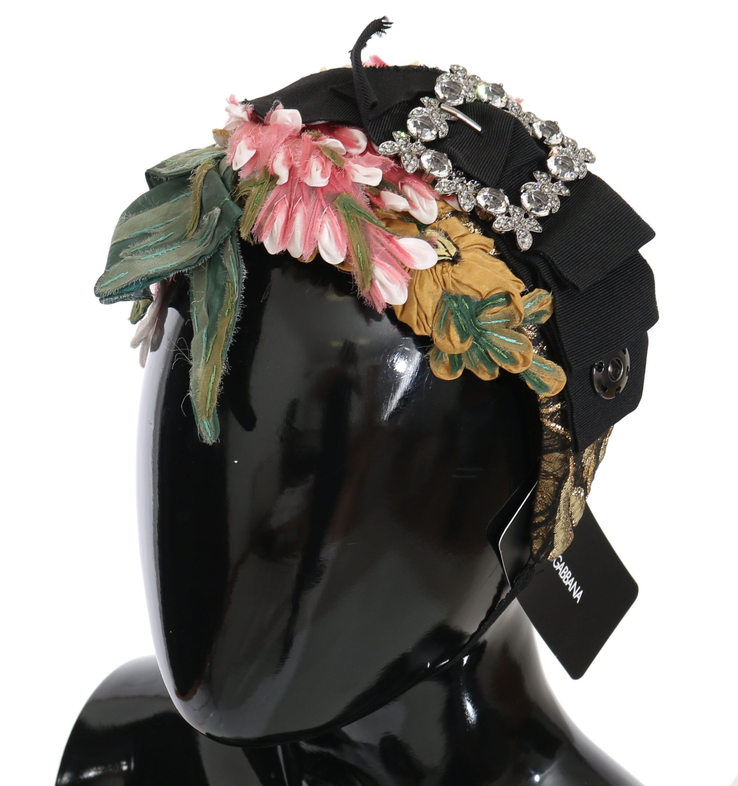 Multicolor Tiara Floral Crystal Bow Diadem Women's Headband - Dolce & Gabbana - Modalova