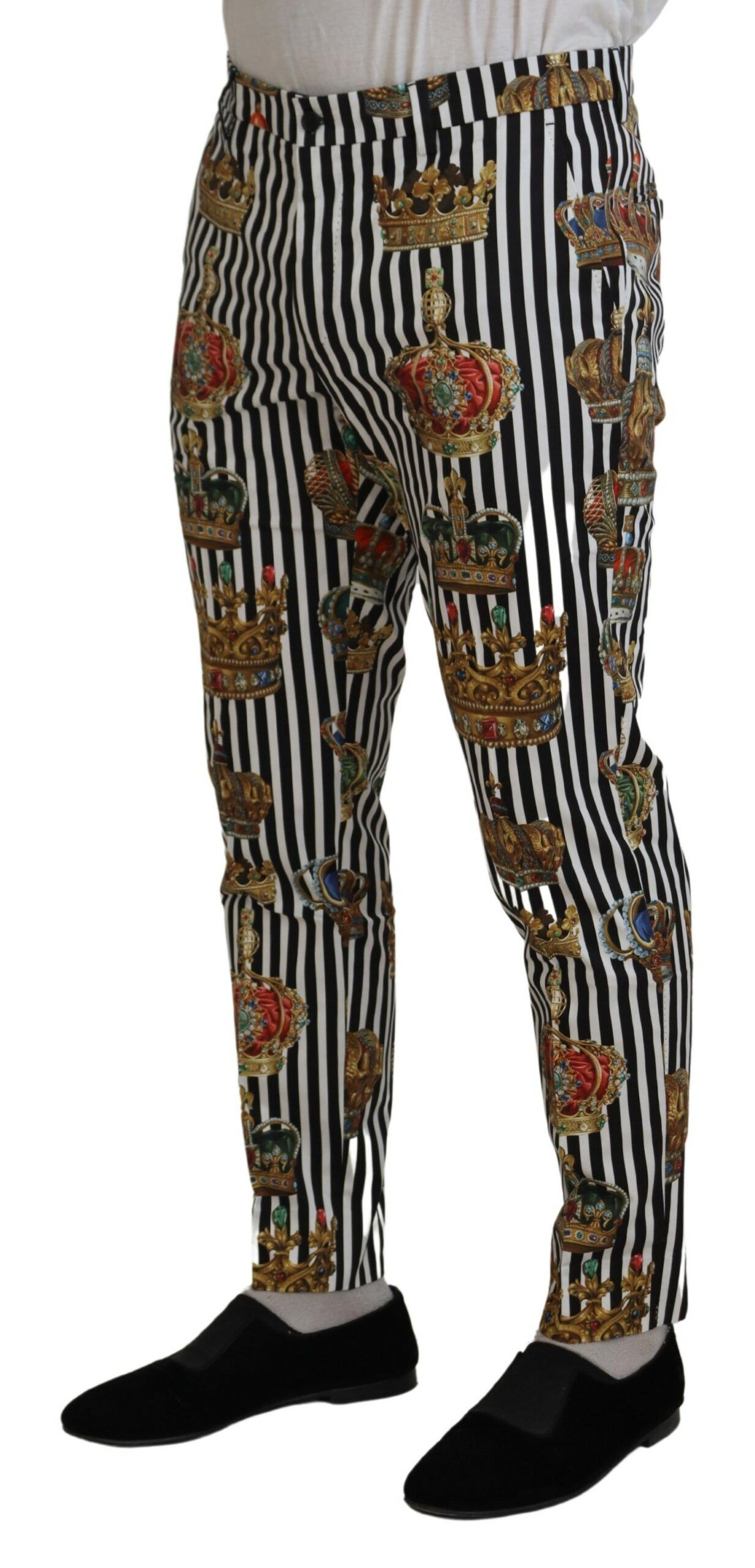 Cotton Stretch Crown Trouser Men's Pants - Dolce & Gabbana - Modalova