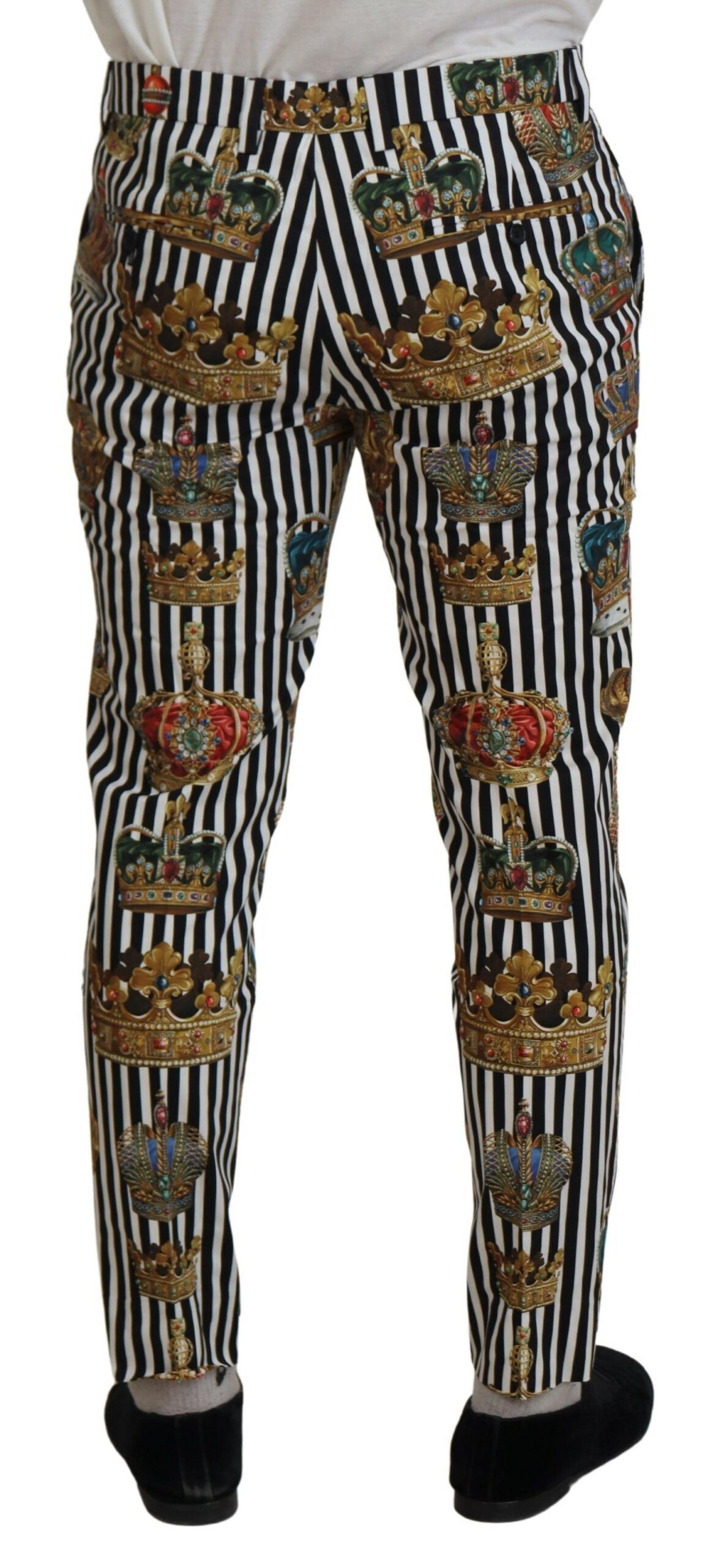 Cotton Stretch Crown Trouser Men's Pants - Dolce & Gabbana - Modalova
