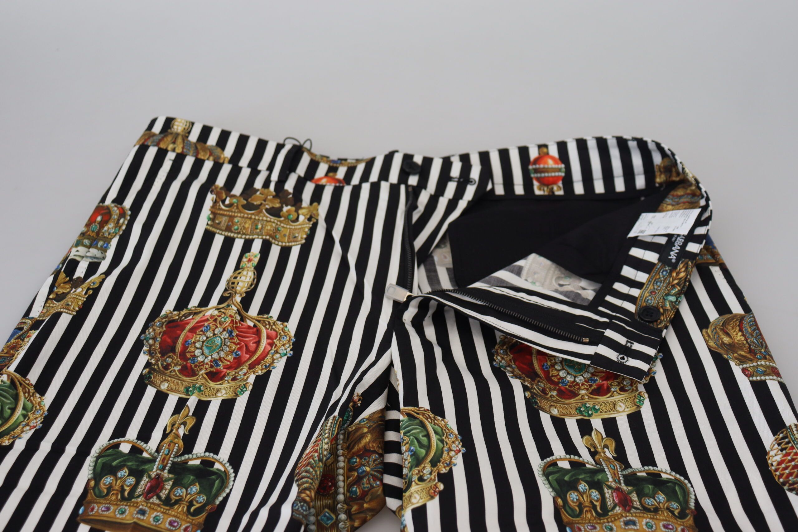Cotton Stretch Crown Trouser Men's Pants - Dolce & Gabbana - Modalova