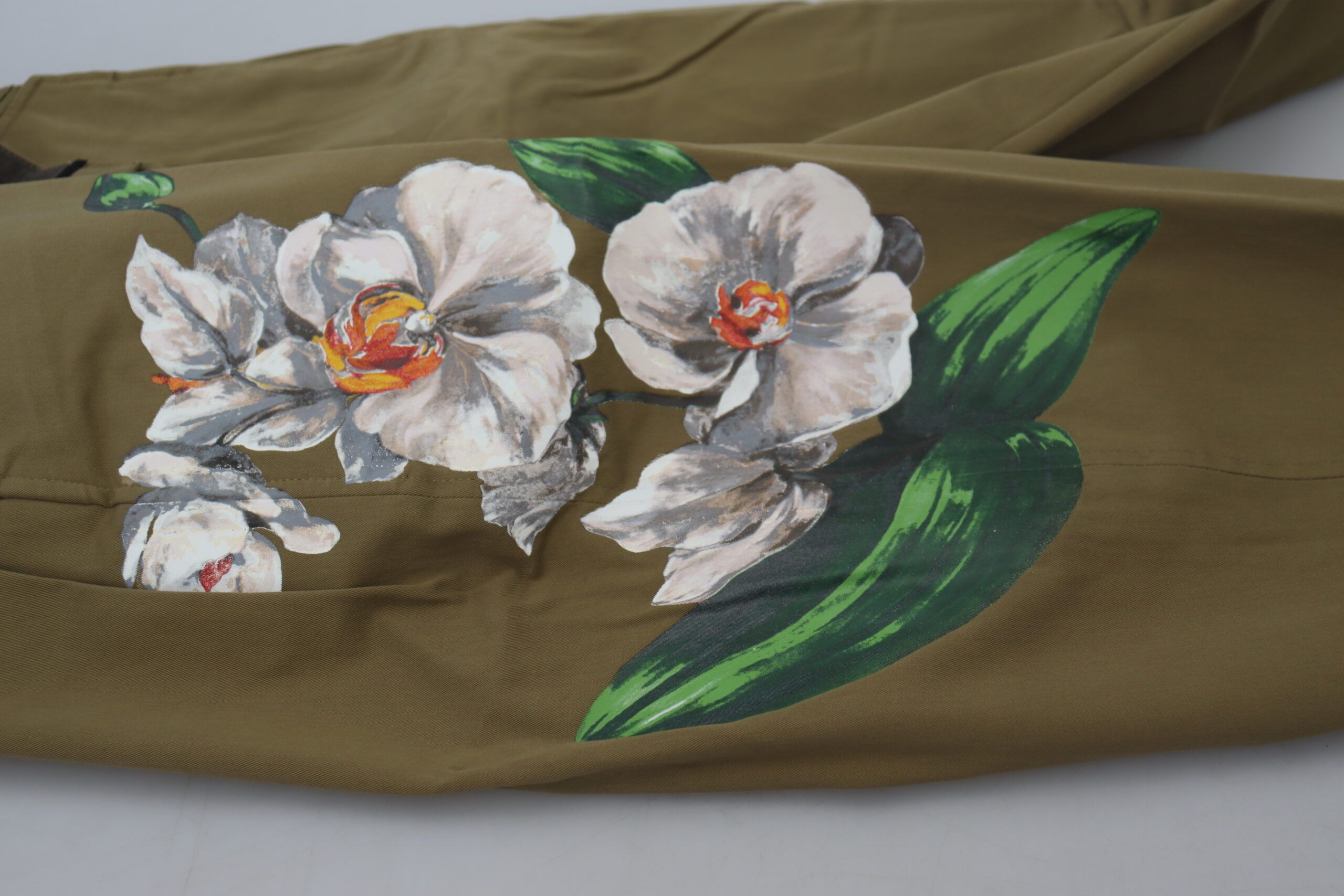 Cotton Stretch Floral Chinos Men's Pants - Dolce & Gabbana - Modalova