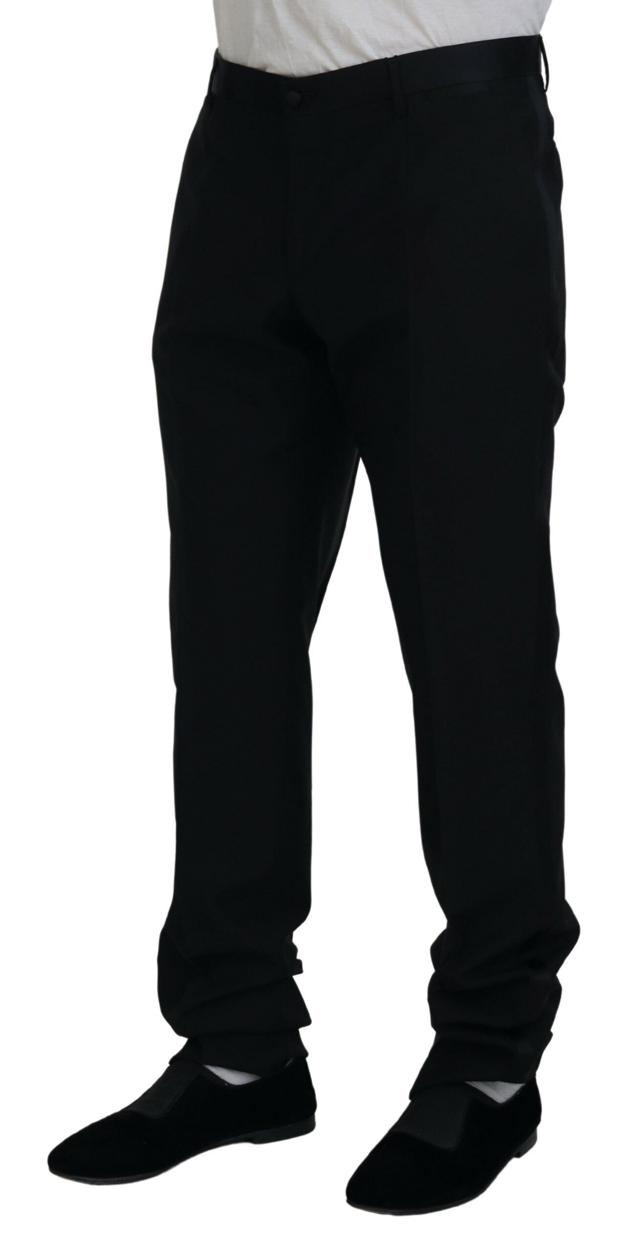 Dress Wool Silk Trouser Men's Pants - Dolce & Gabbana - Modalova