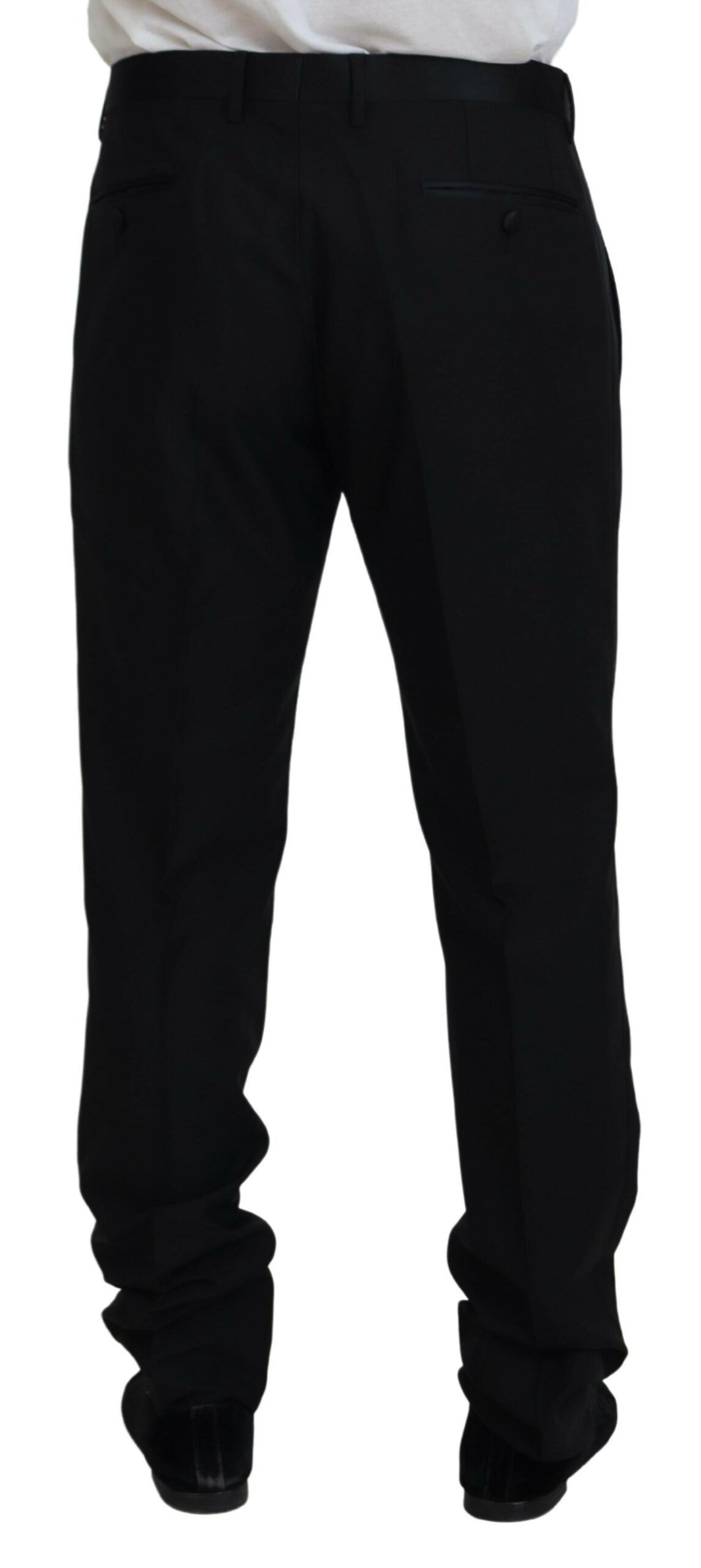 Dress Wool Silk Trouser Men's Pants - Dolce & Gabbana - Modalova