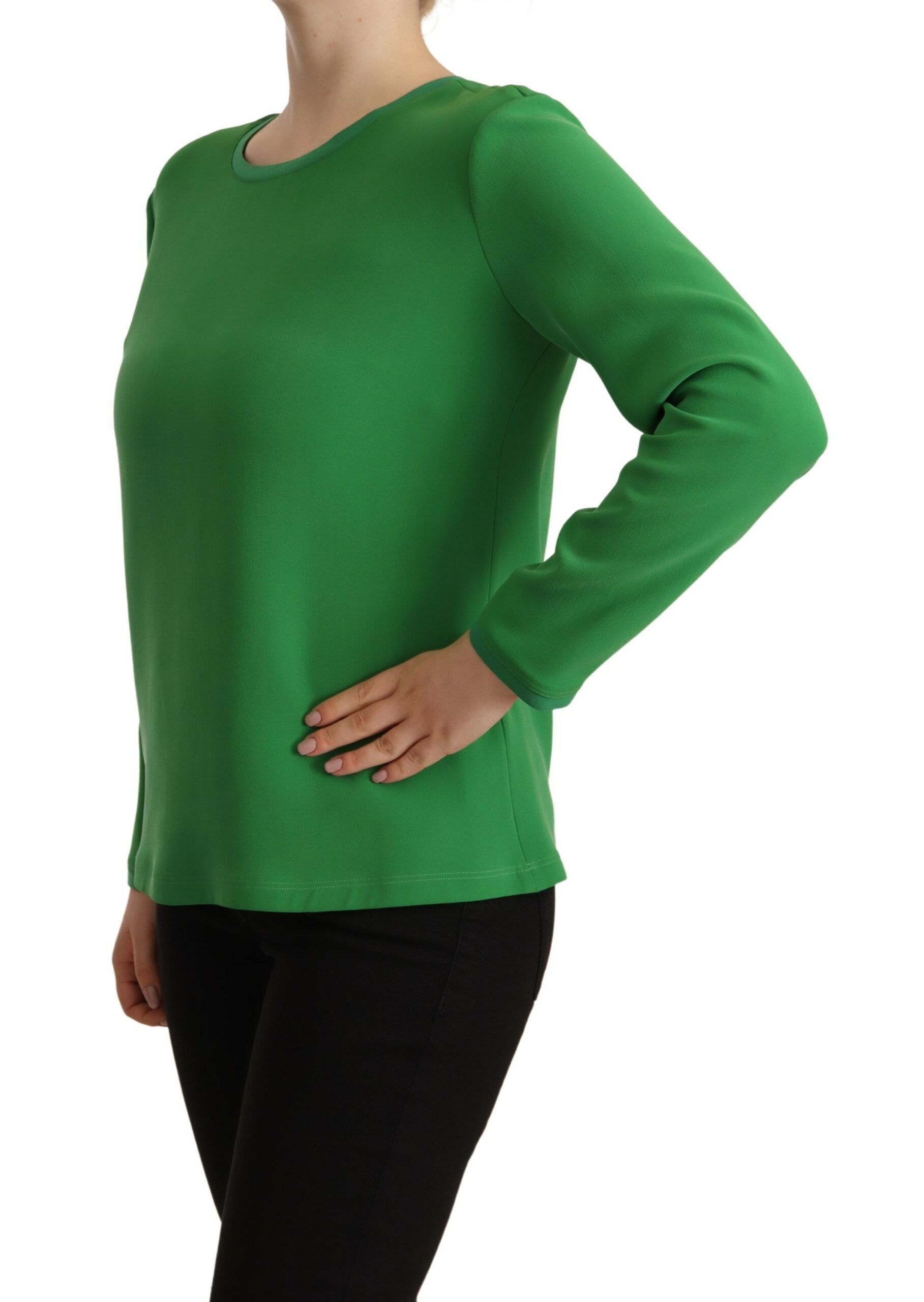 Silk Long Sleeves Round Neck Women's Sweater - Armani - Modalova