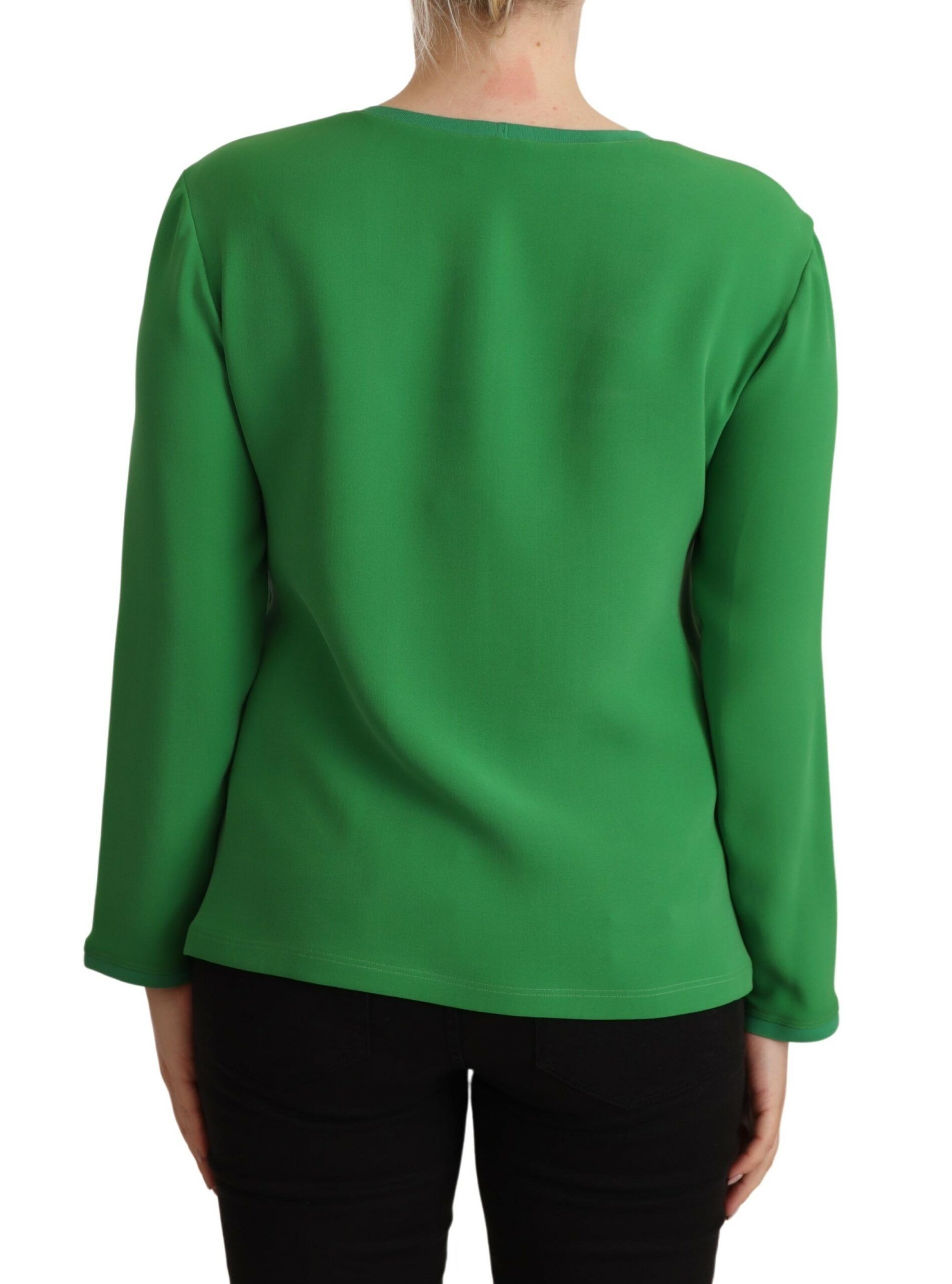 Silk Long Sleeves Round Neck Women's Sweater - Armani - Modalova