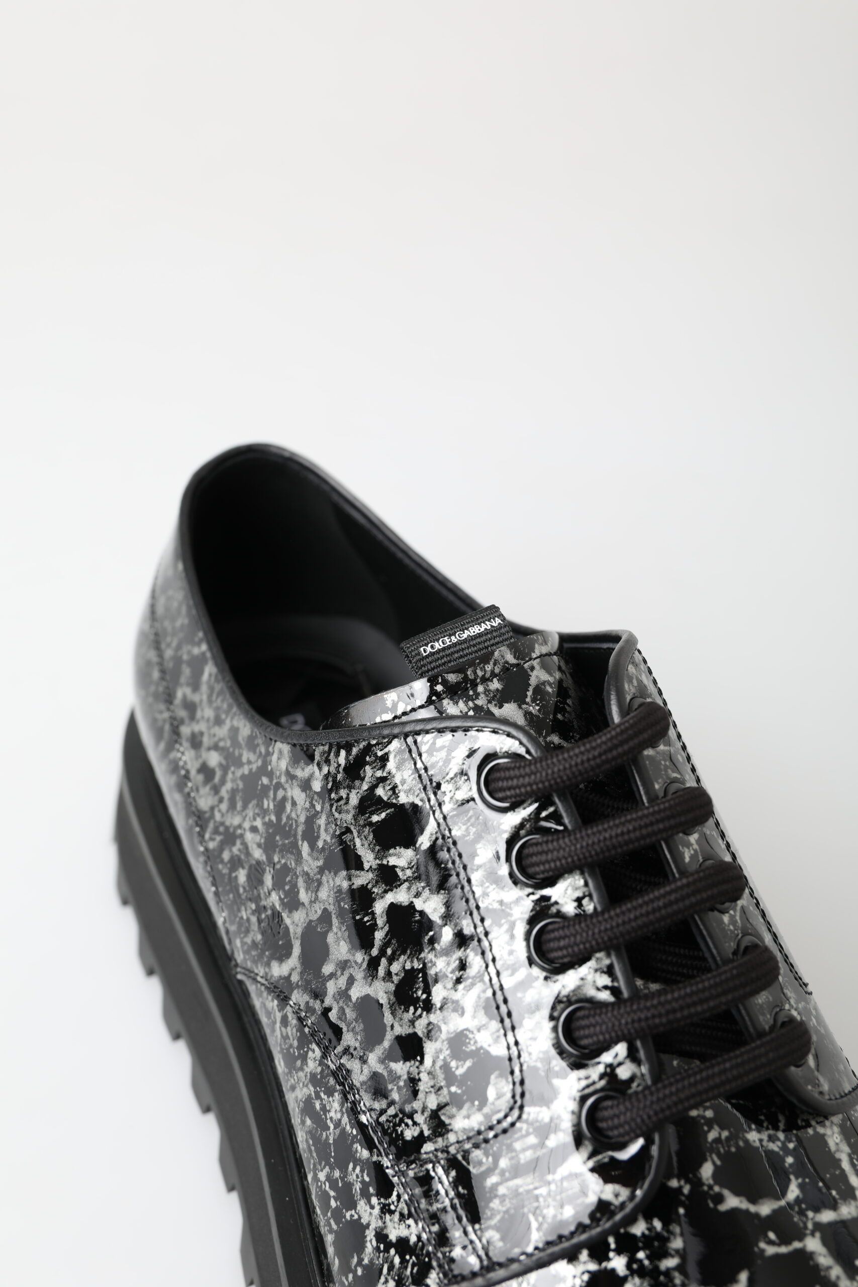 Derby Patent Leather Men's Shoes - Dolce & Gabbana - Modalova