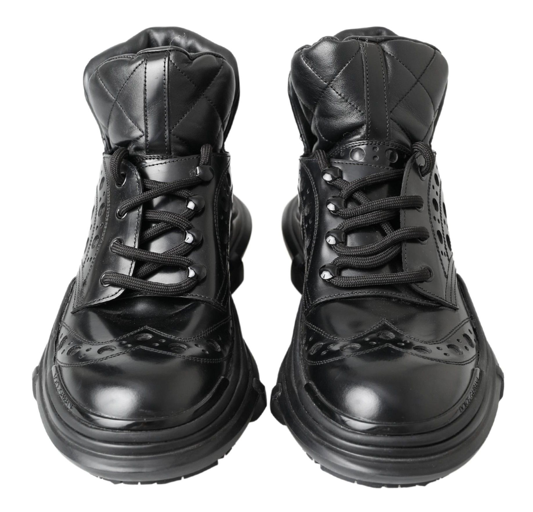 Leather Ankle Casual Men's Boots - Dolce & Gabbana - Modalova