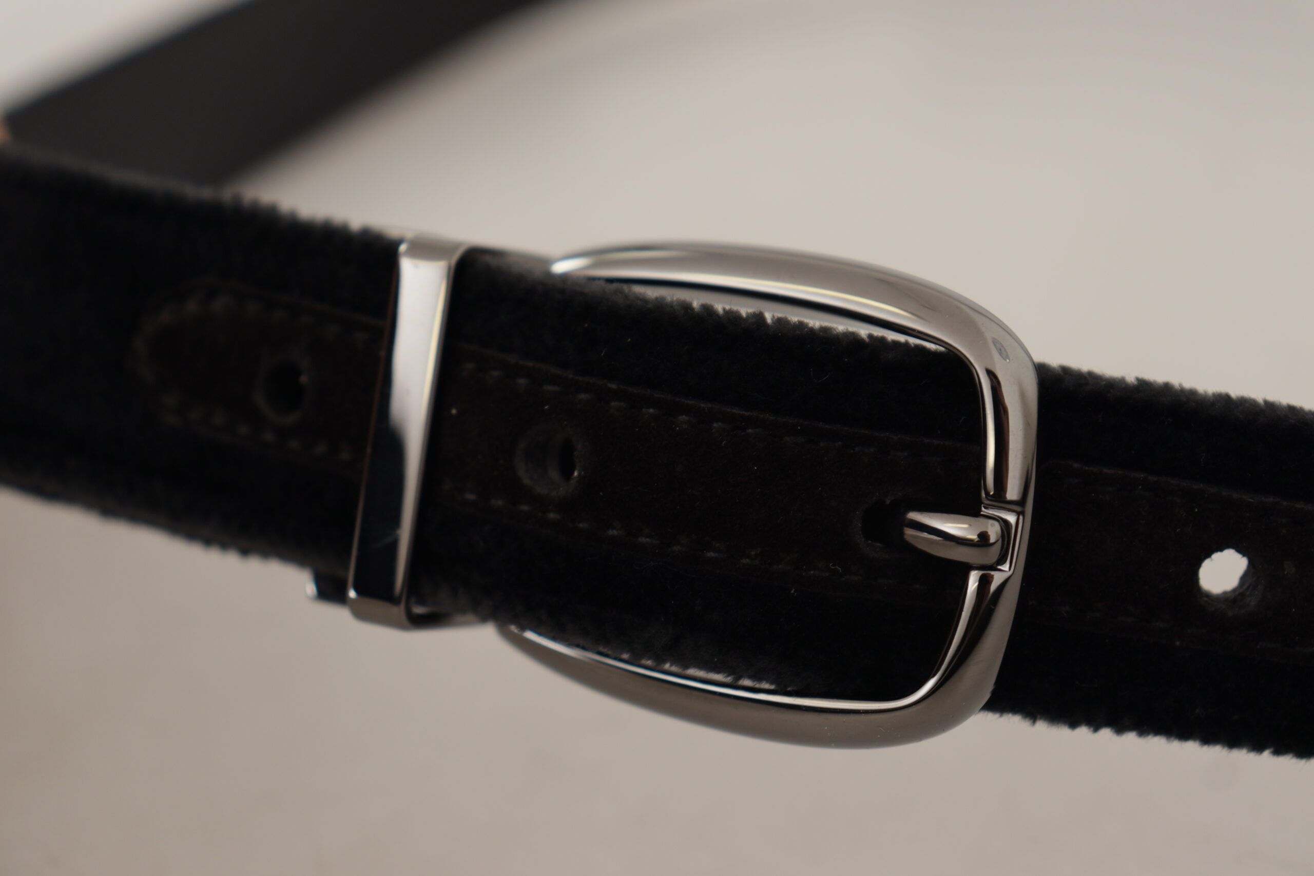 Velvet Classic Logo Engraved Metal Men's Belt - Dolce & Gabbana - Modalova