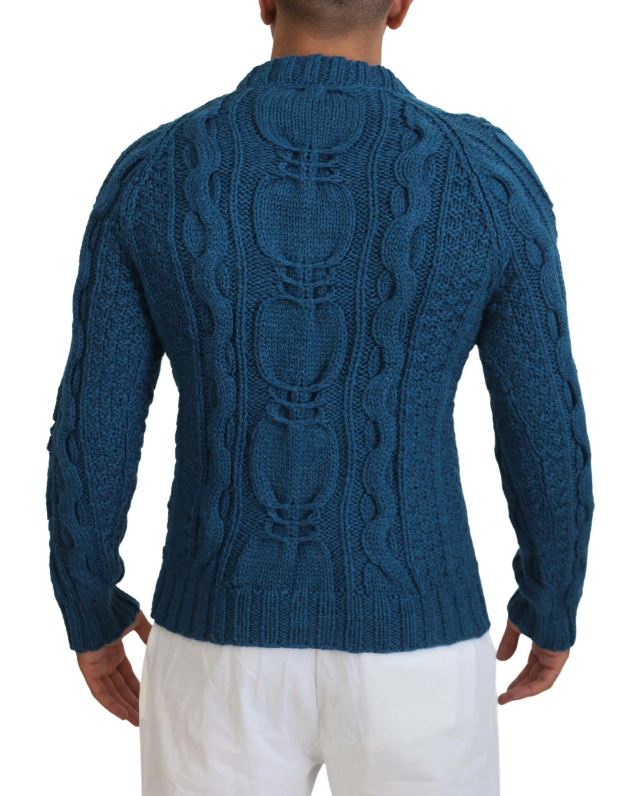 Knitted Wool Alpaca Pullover Men's Sweater - Dolce & Gabbana - Modalova