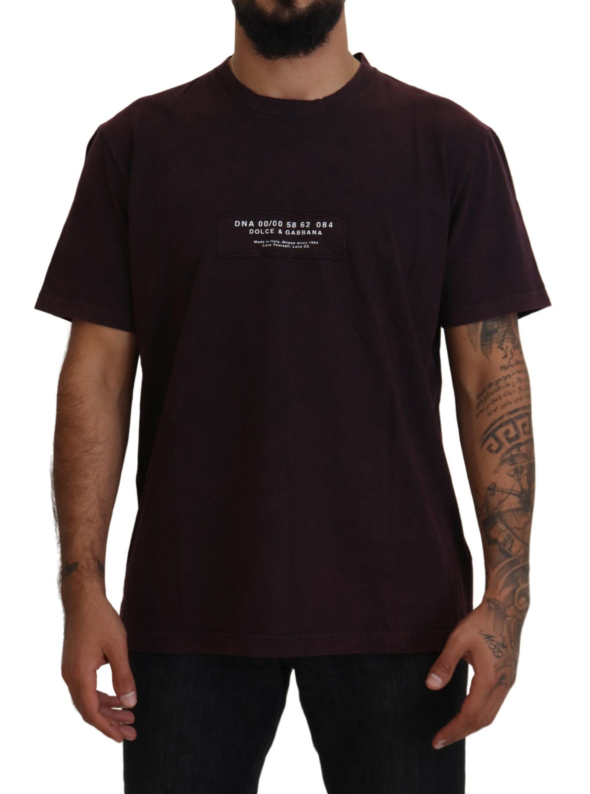 Crewneck Short Sleeve Men's T-shirt - Dolce & Gabbana - Modalova
